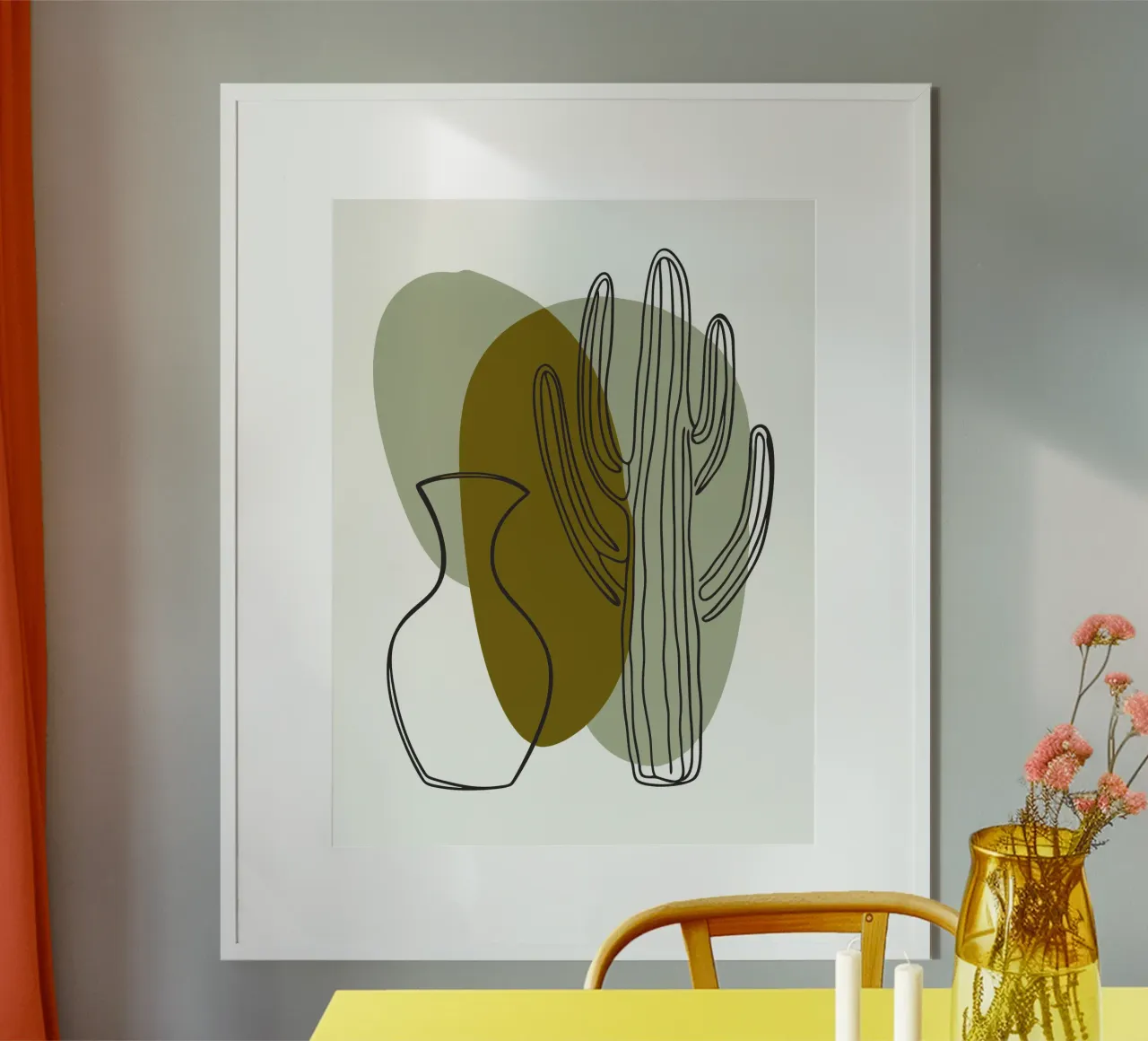 Cactus e vaso poster da RELAXING TOUCH