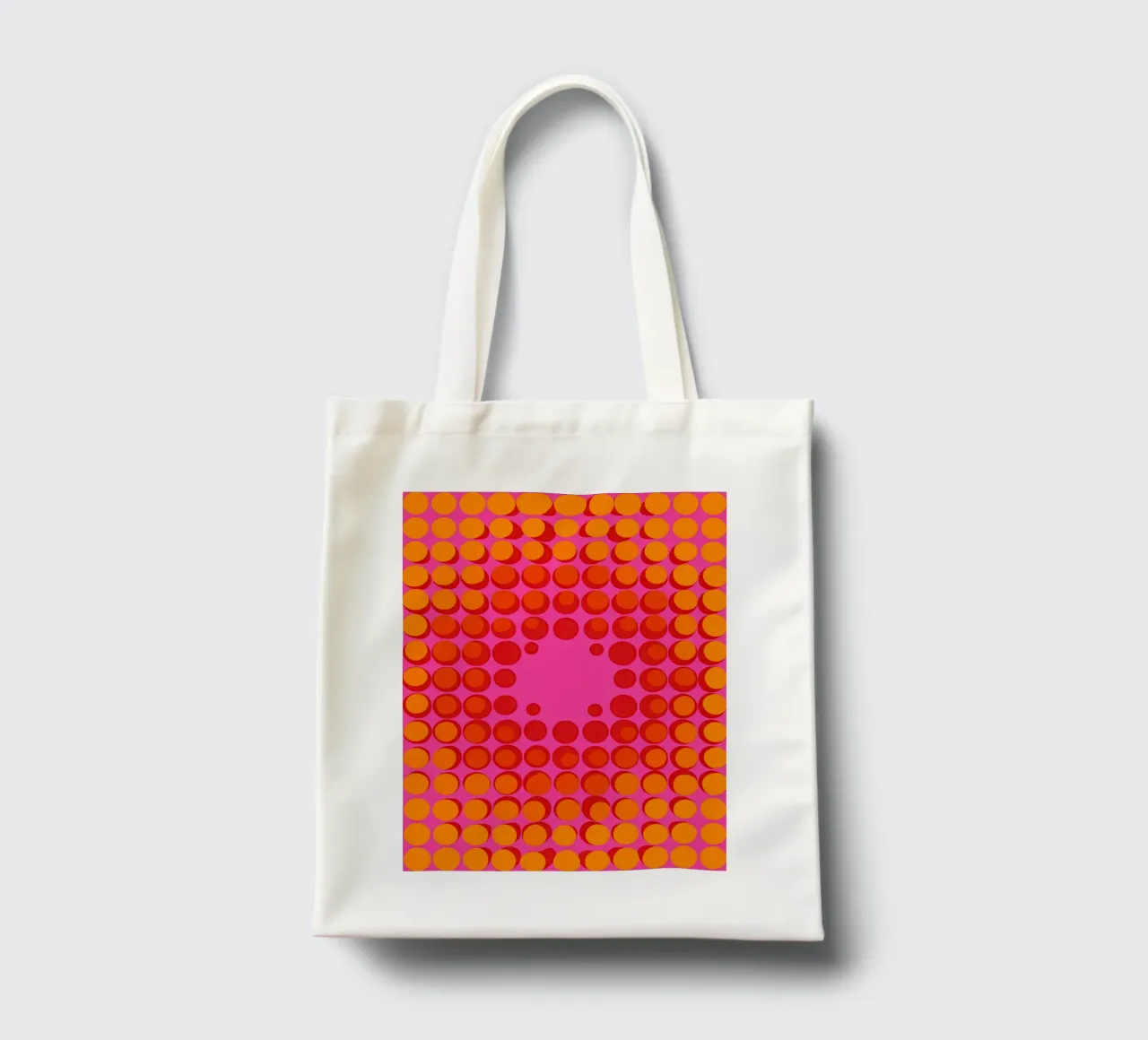 Precisielanding | Decoratieve Op-Art jute draagtas van Autofocus