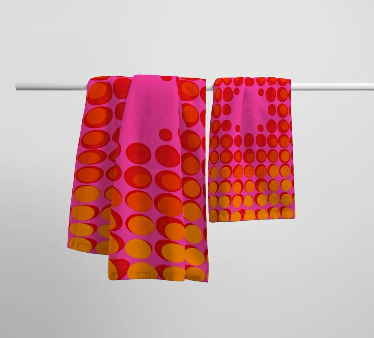 Atterraggio di precisione | Op-Art decorativa asciugamano da bagno da Autofocus