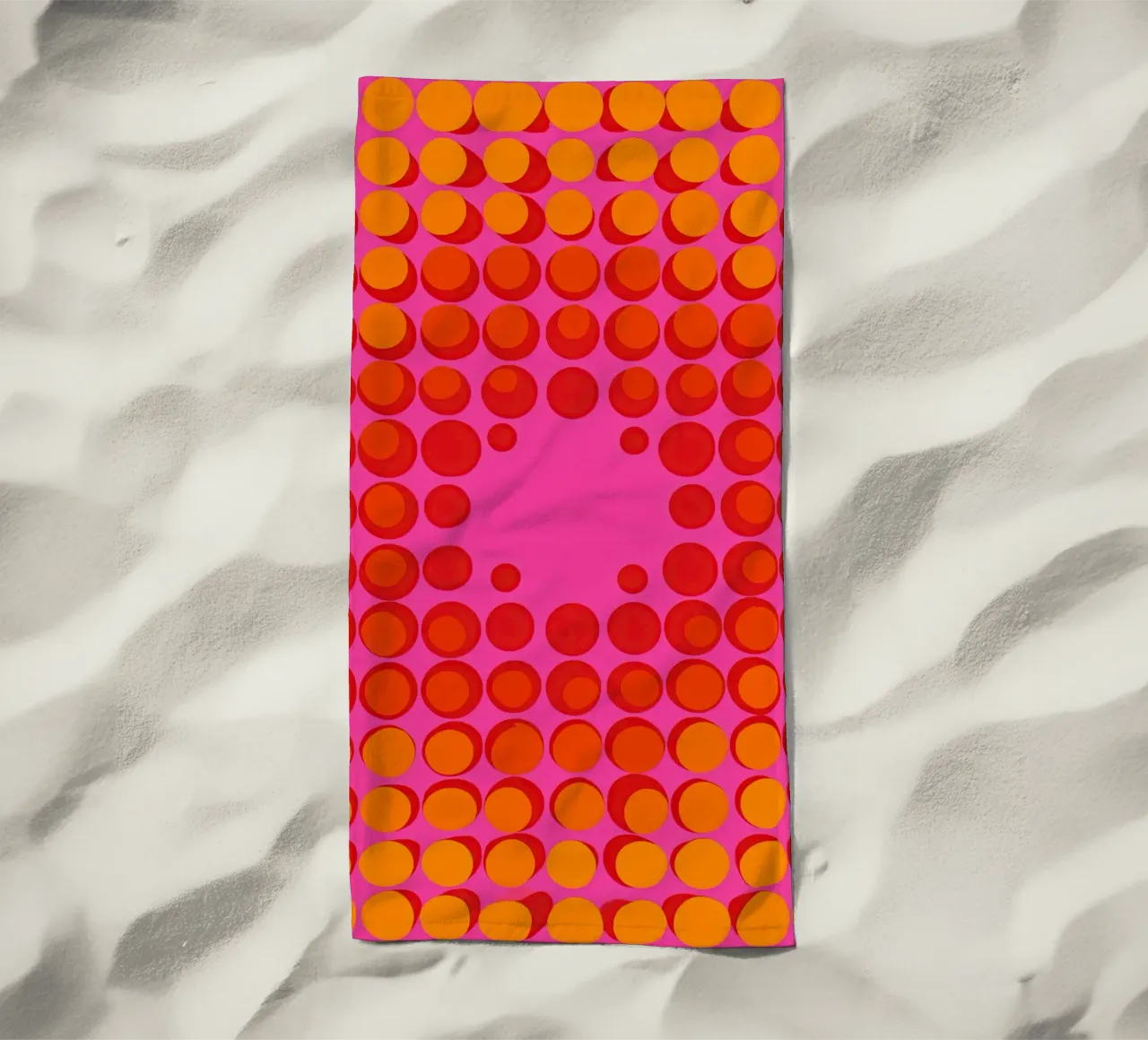 Atterraggio di precisione | Op-Art decorativa telo mare da Autofocus