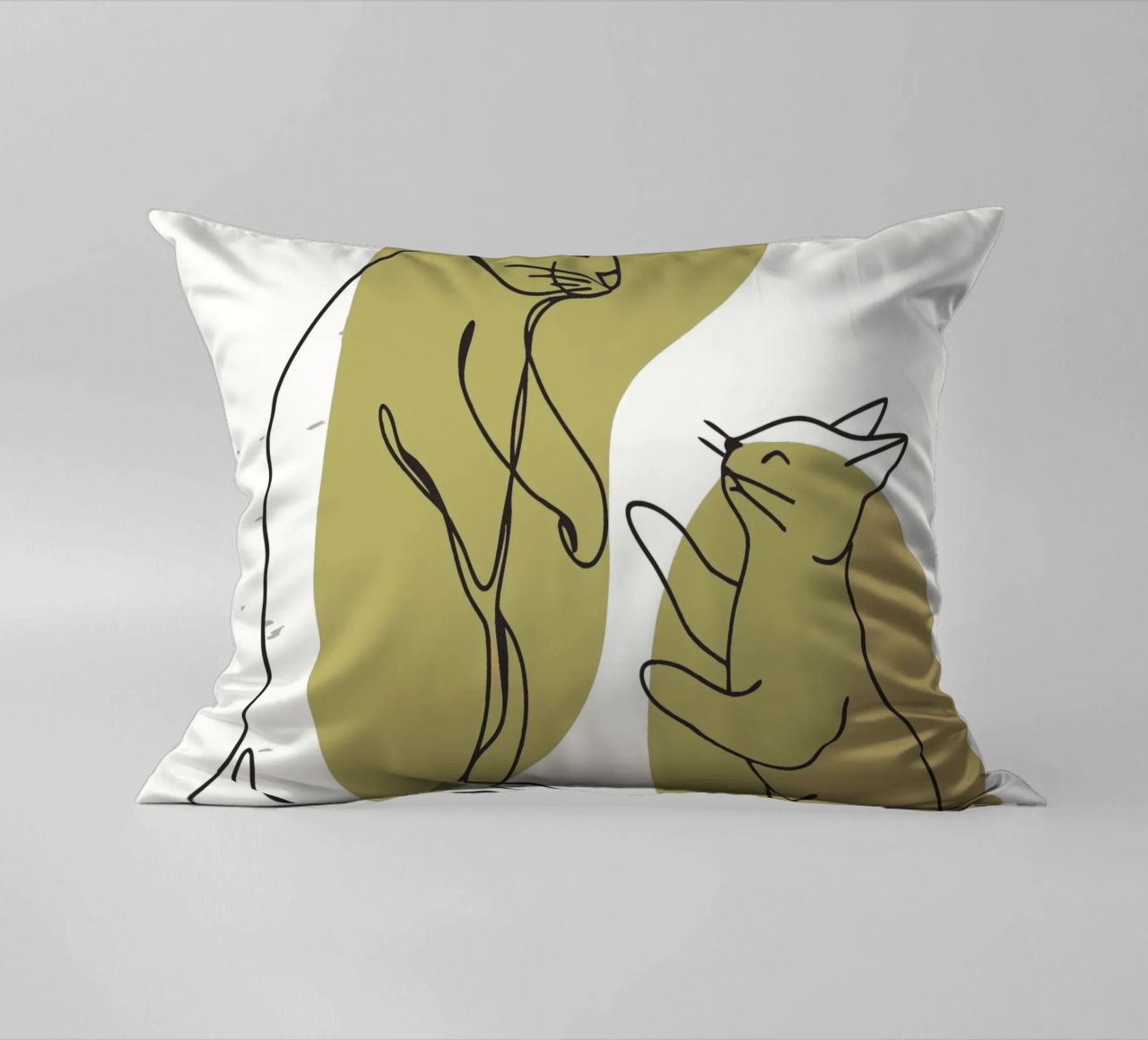 Cat and Rabbit decorative cushion by RELAXING TOUCH
