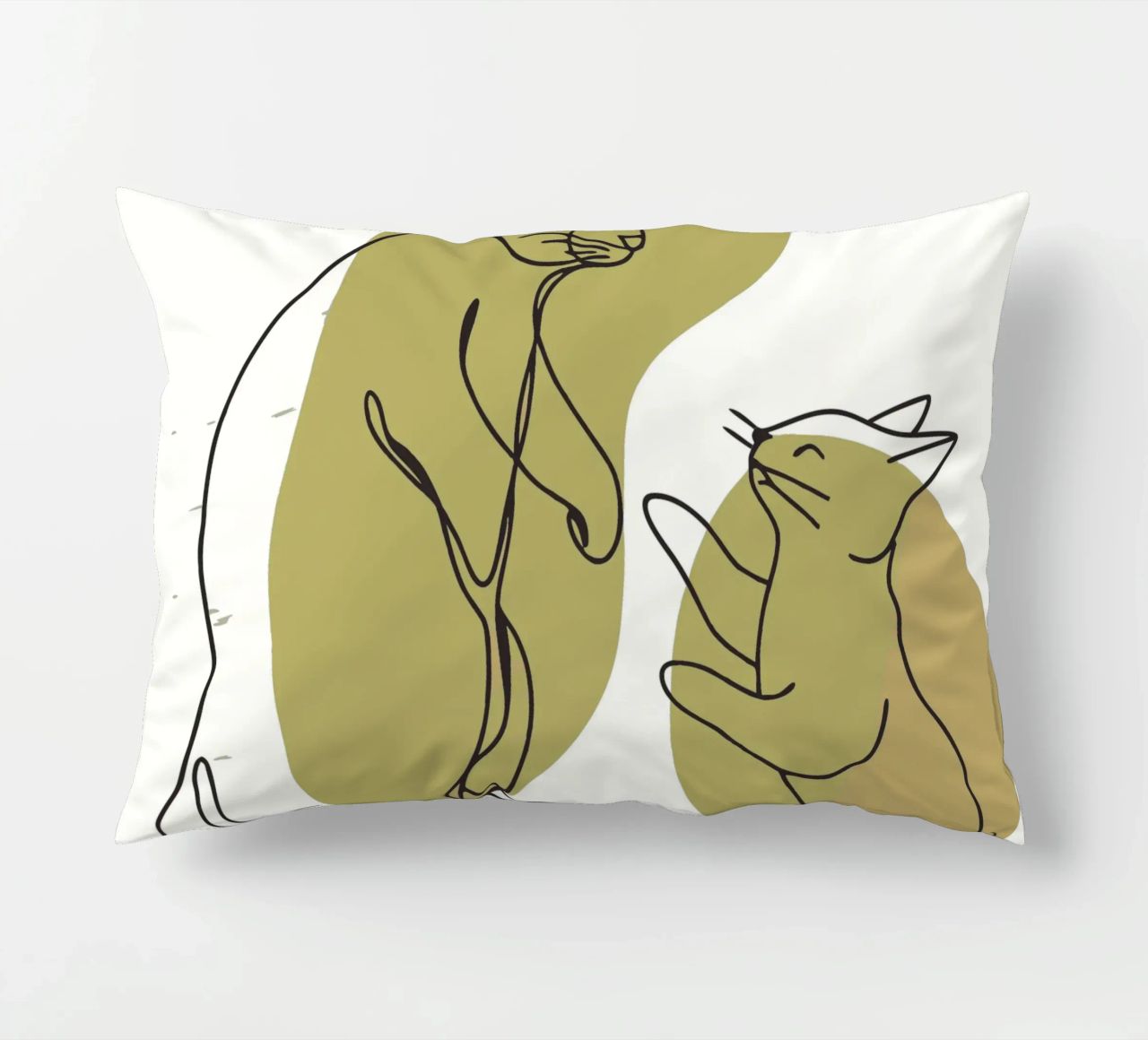 Cat and Rabbit decorative cushion by RELAXING TOUCH