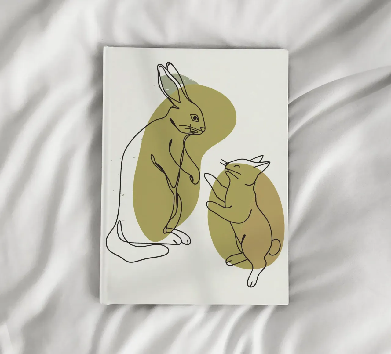 Katze und Kaninchen Notizbuch von RELAXING TOUCH