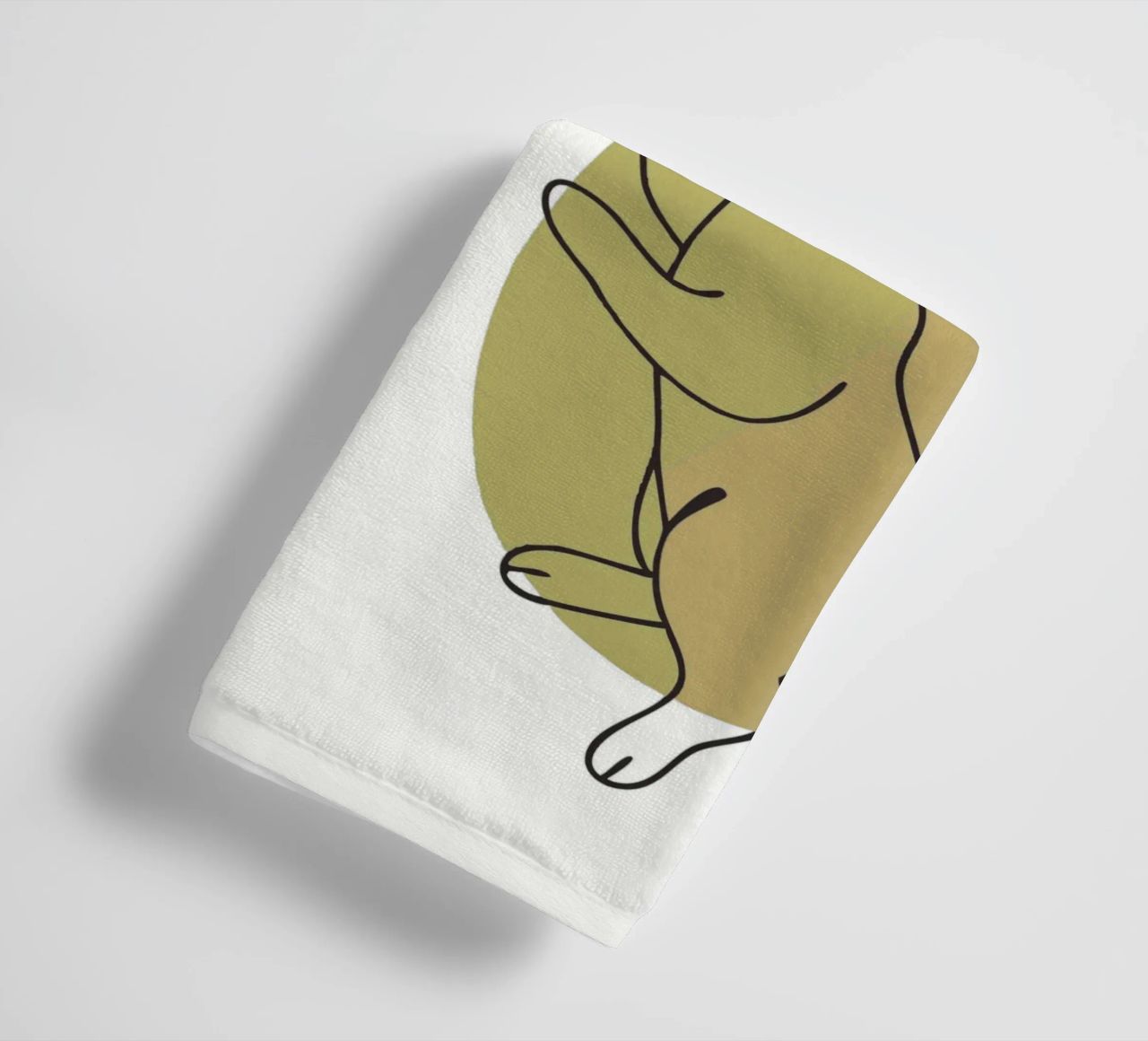 Cat and Rabbit towel by RELAXING TOUCH