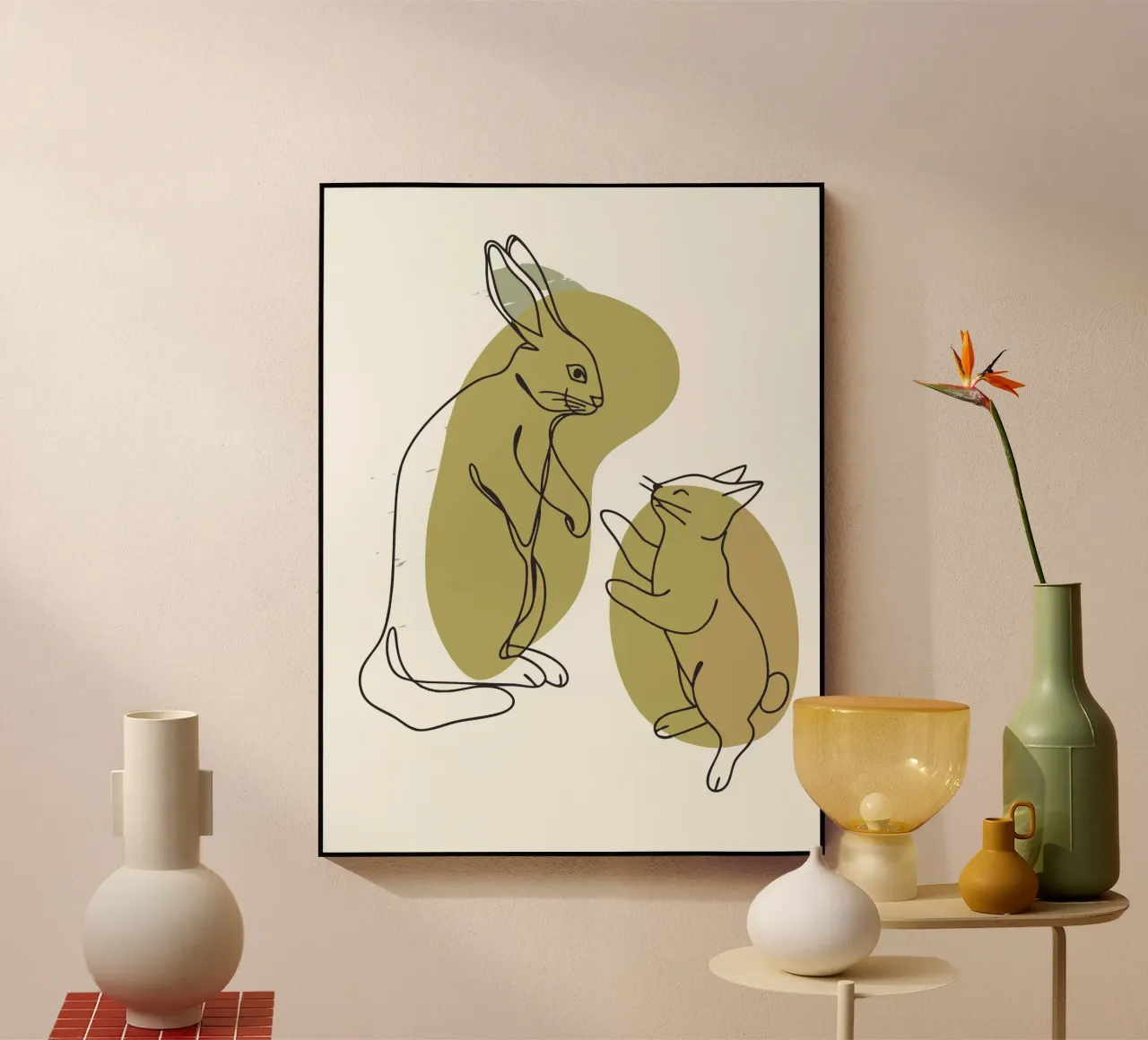 Gatto e coniglio plexiglass da RELAXING TOUCH