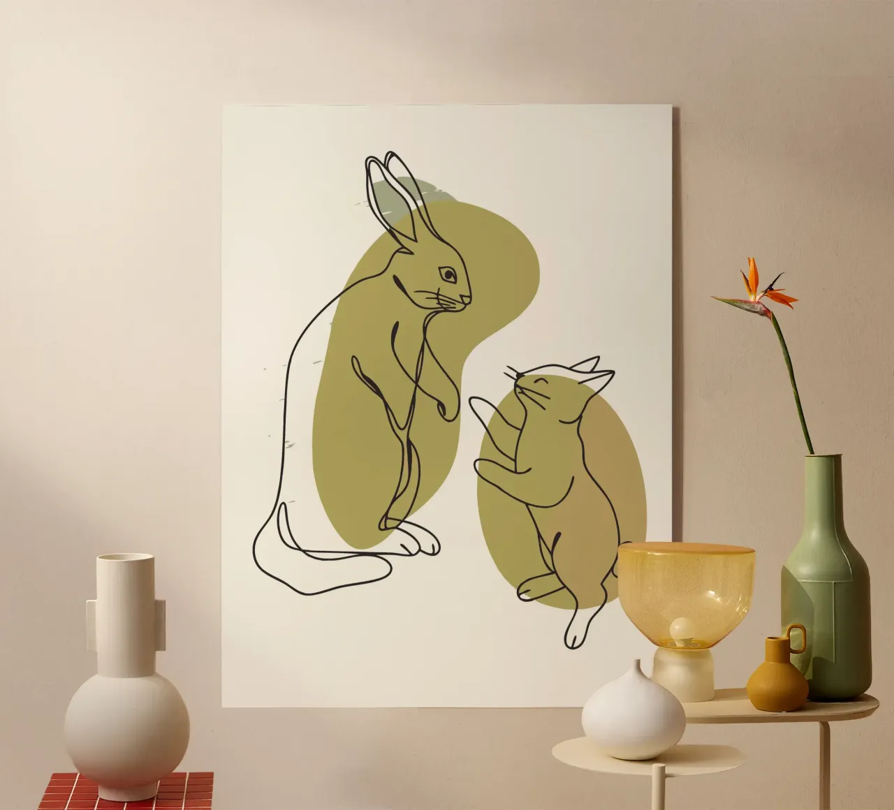 Gatto e coniglio plexiglass da RELAXING TOUCH