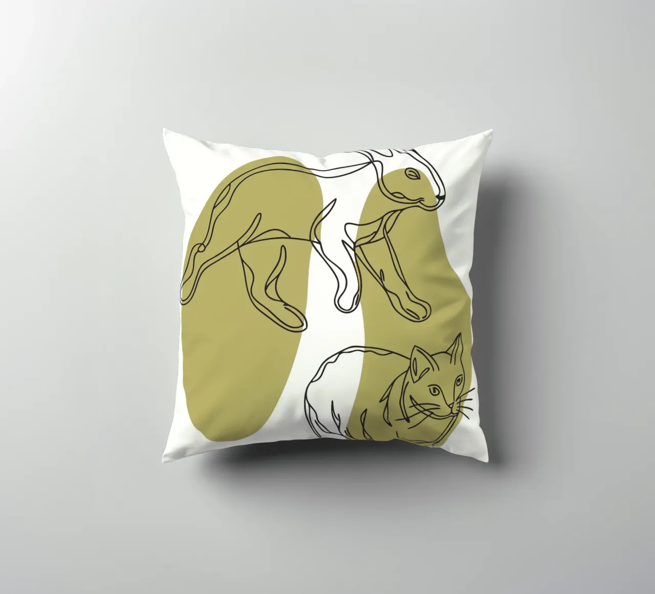 Gatto e coniglio cuscino da RELAXING TOUCH