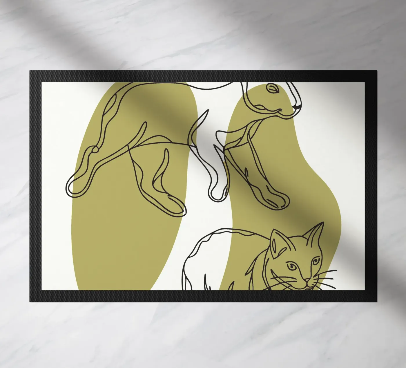 Gatto e coniglio zerbino da RELAXING TOUCH