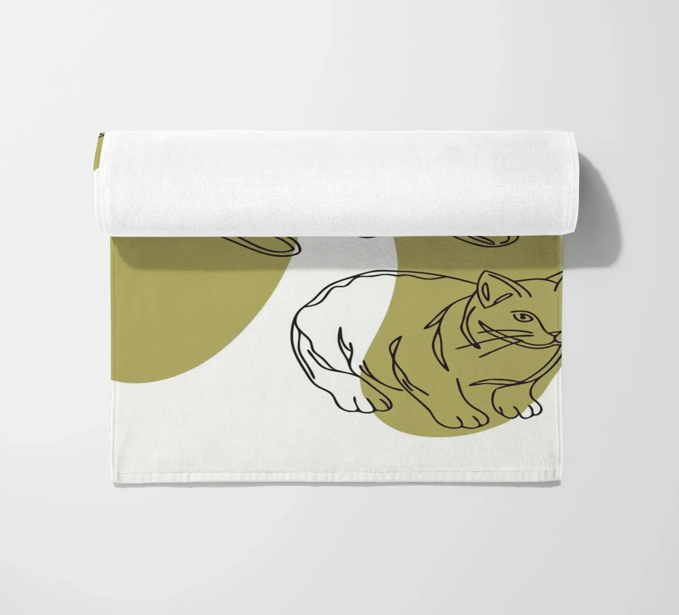 Gatto e coniglio telo mare da RELAXING TOUCH