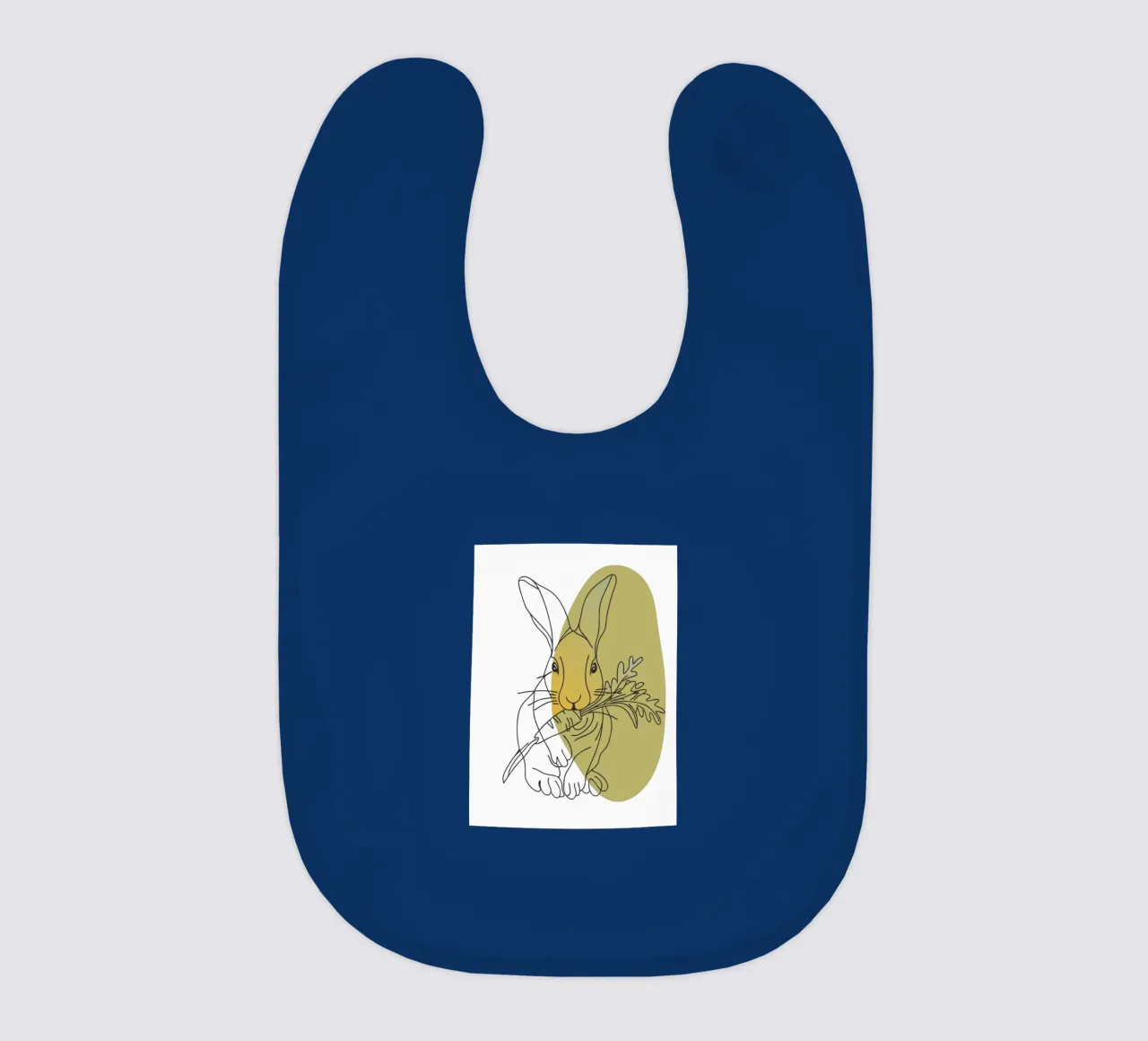 Kaninchen frisst Karotten Babylätzchen von RELAXING TOUCH