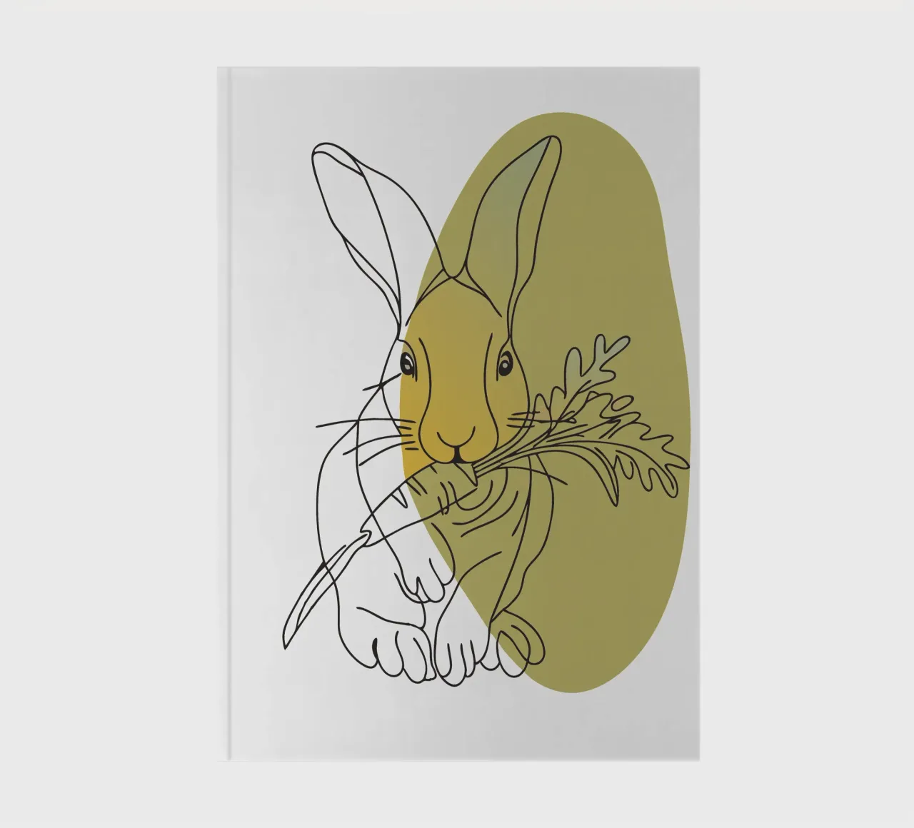 Kaninchen frisst Karotten Notizbuch von RELAXING TOUCH