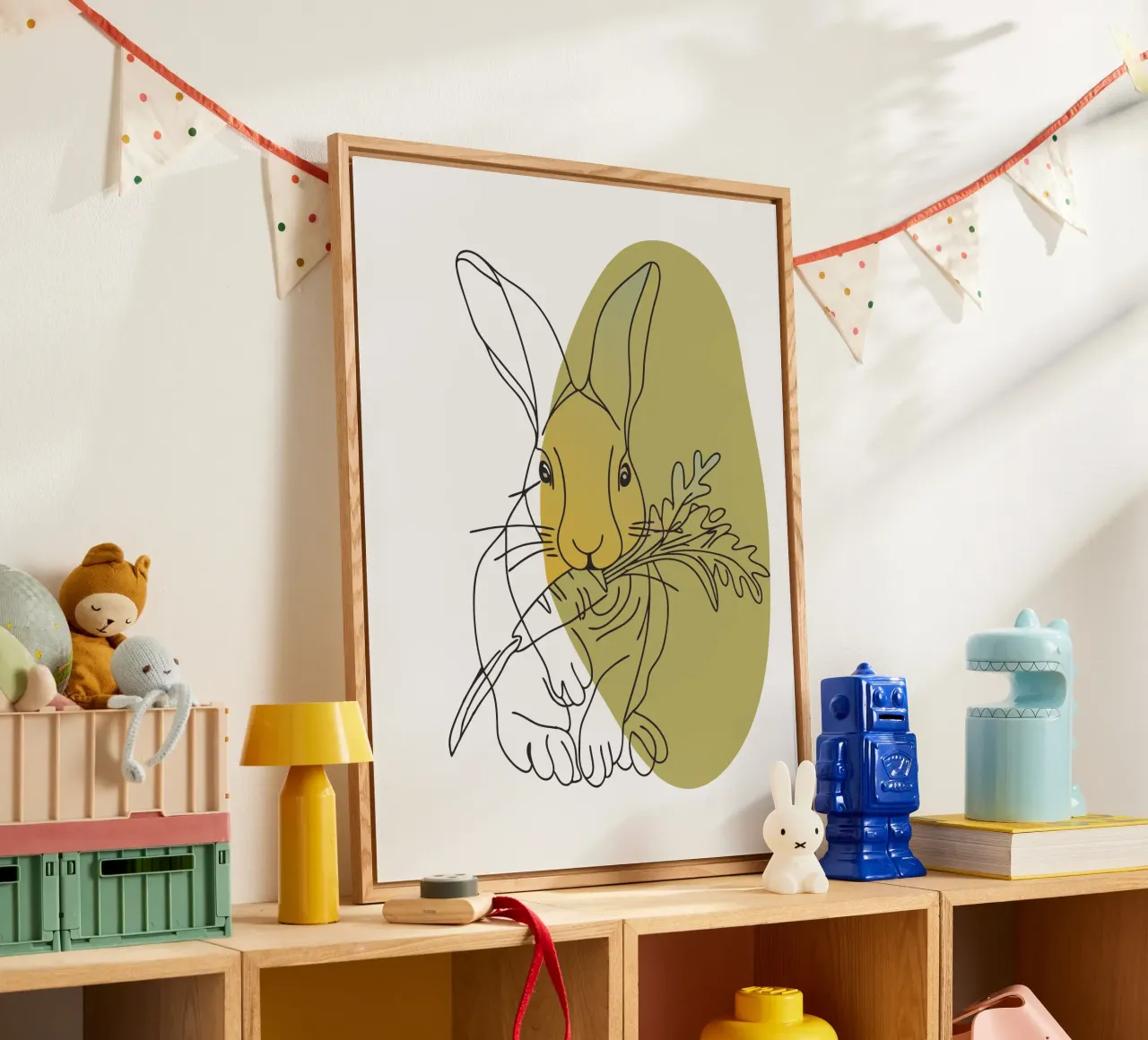 Rabbit Eats Carrots acrylic glass by RELAXING TOUCH