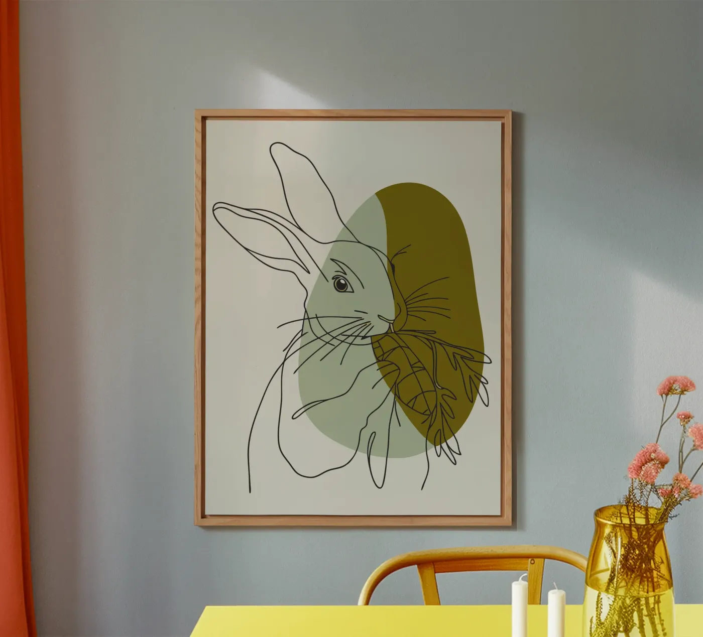 Kaninchen frisst Karotten Forex-Platte von RELAXING TOUCH