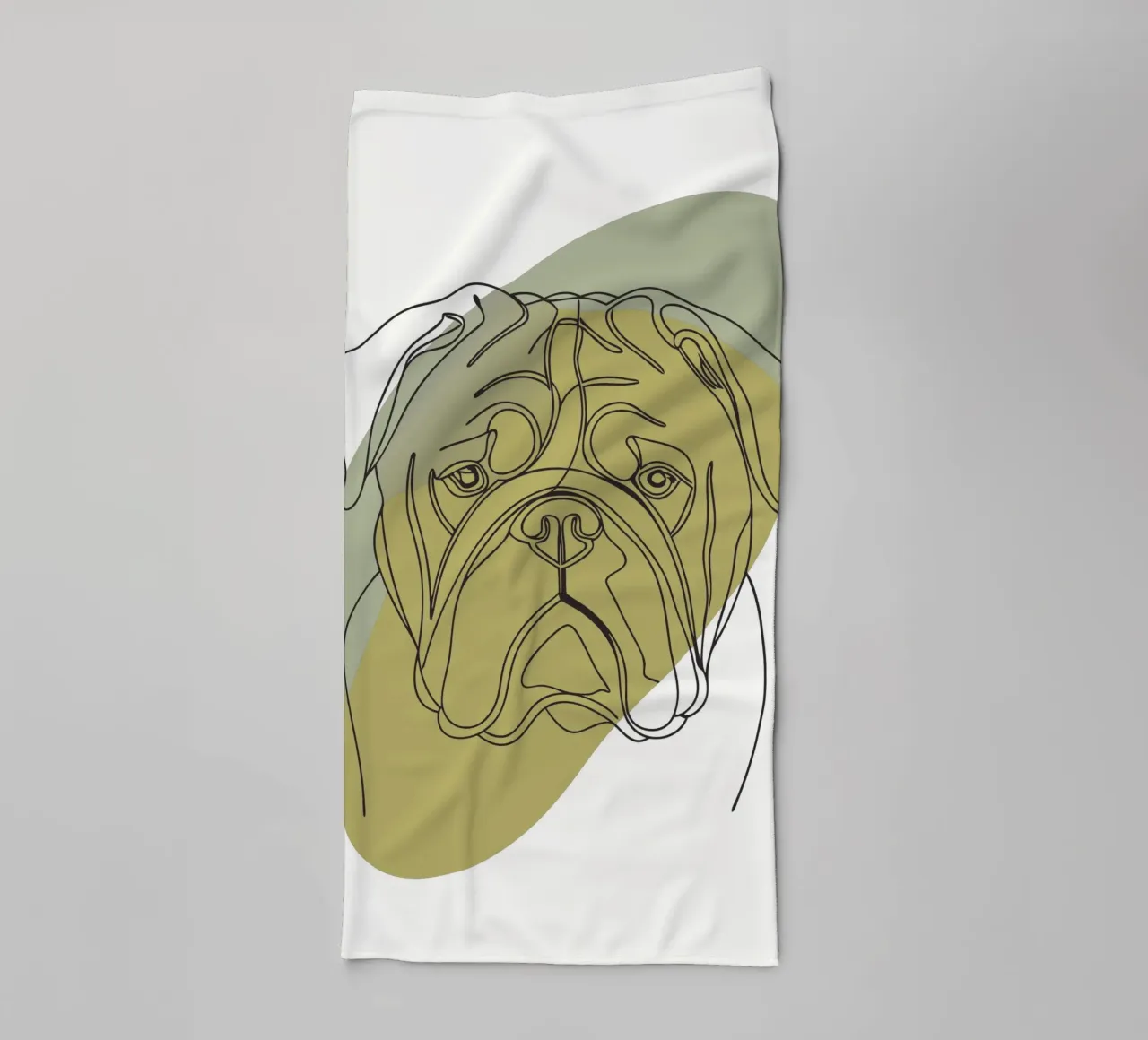 Testa di cane minimalista asciugamano da bagno da RELAXING TOUCH