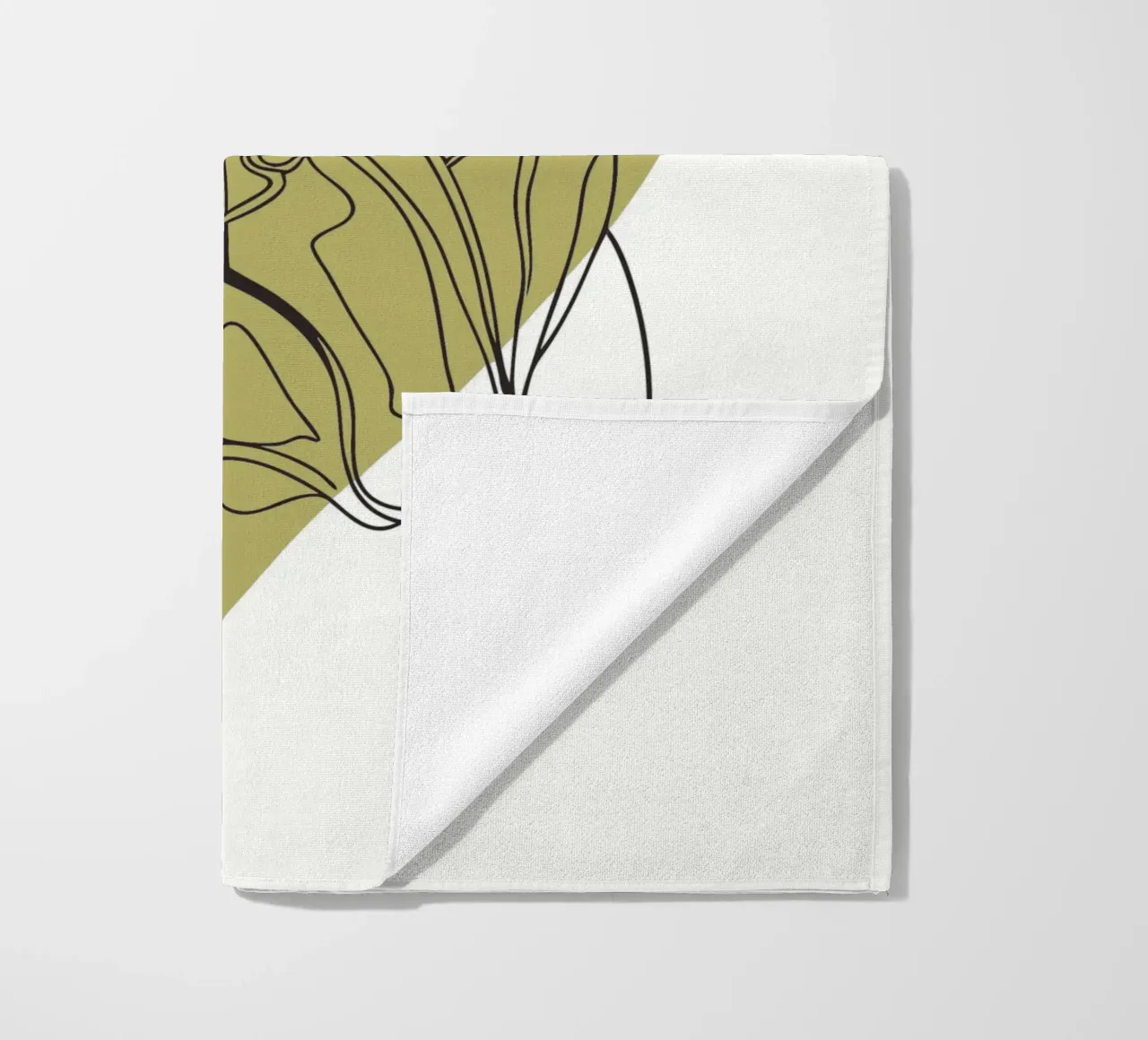 Testa di cane minimalista telo mare da RELAXING TOUCH