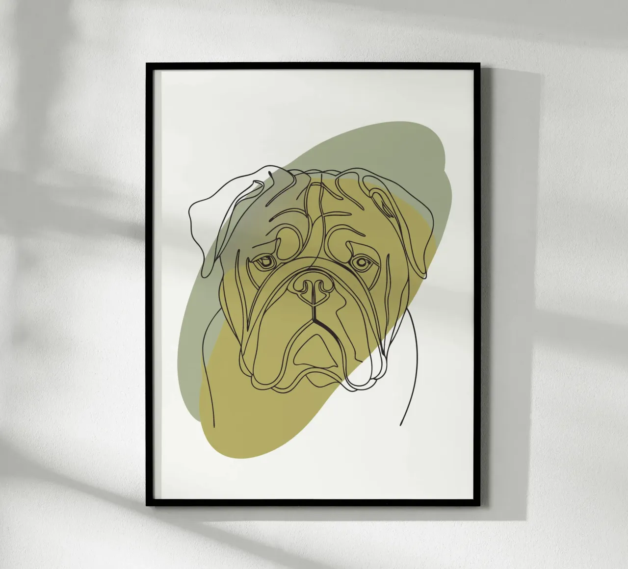 Testa di cane minimalista poster da RELAXING TOUCH