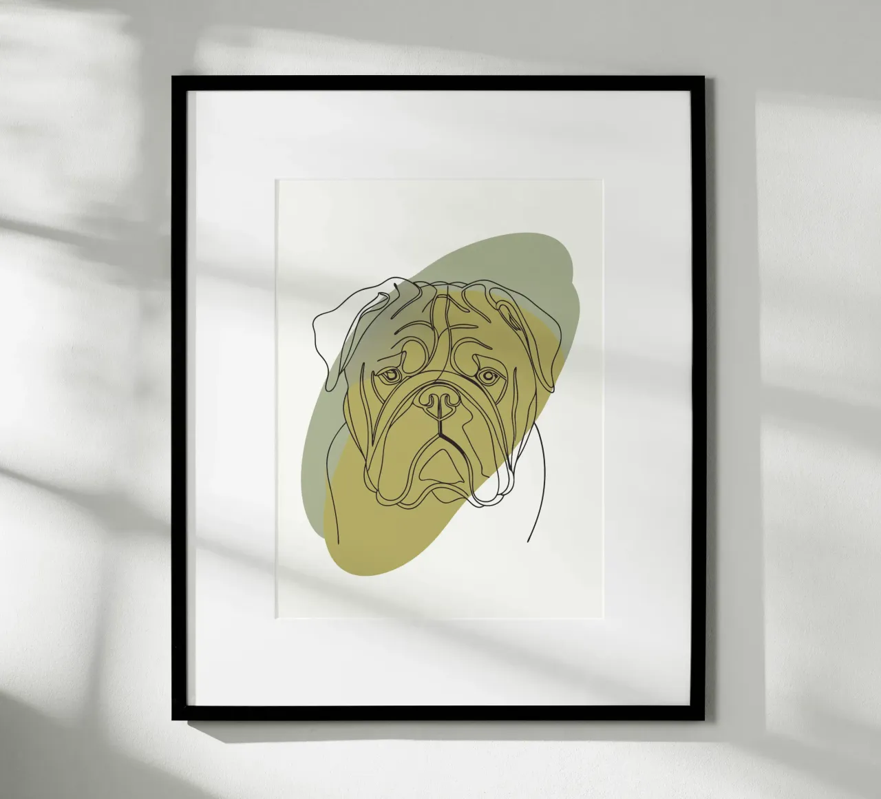 Testa di cane minimalista poster da RELAXING TOUCH