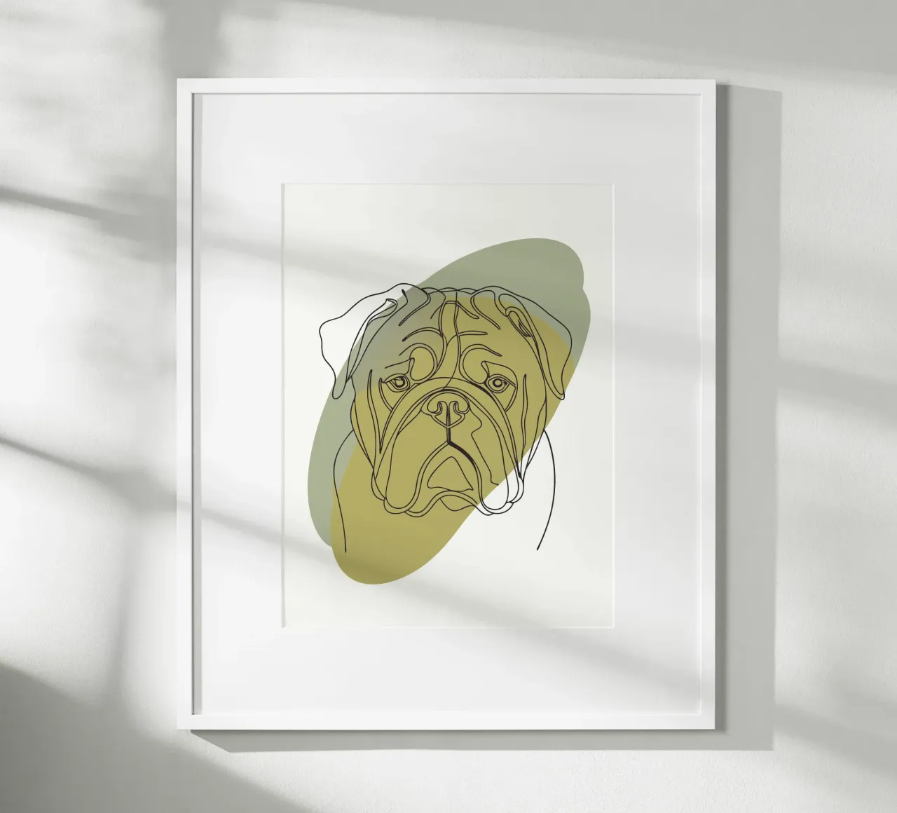 Testa di cane minimalista poster da RELAXING TOUCH