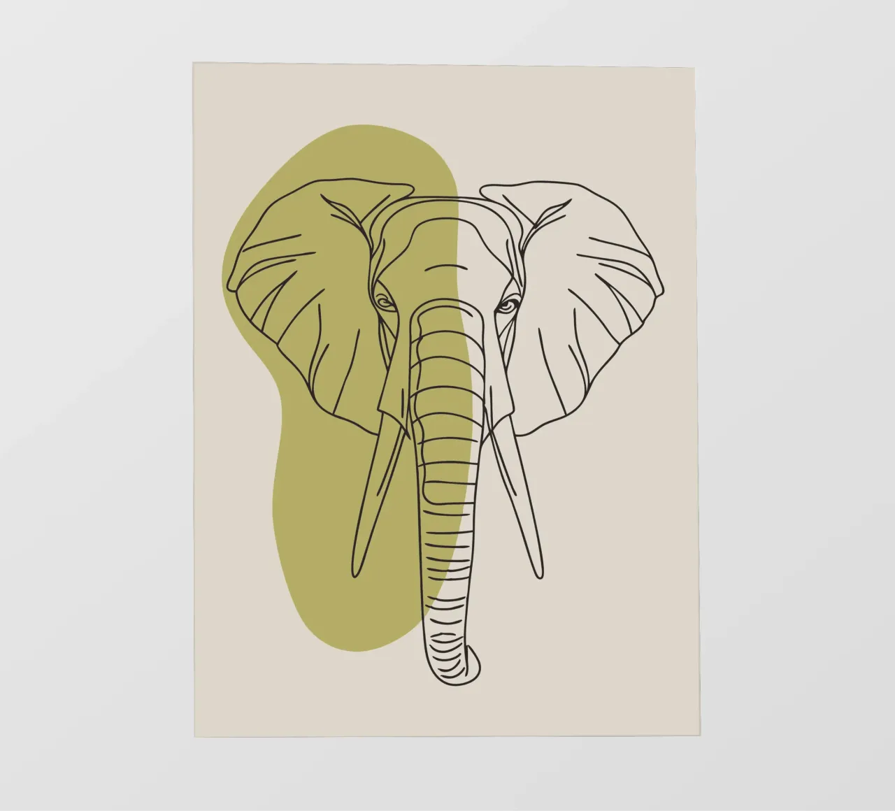 Elefante minimalista pellicola backlit da RELAXING TOUCH