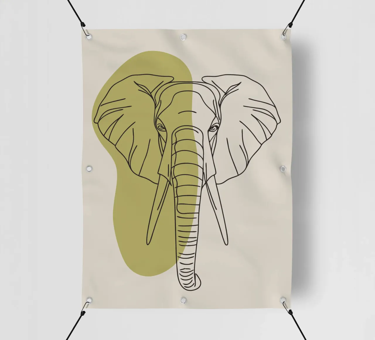 Elefante minimalista telo in pvc da RELAXING TOUCH