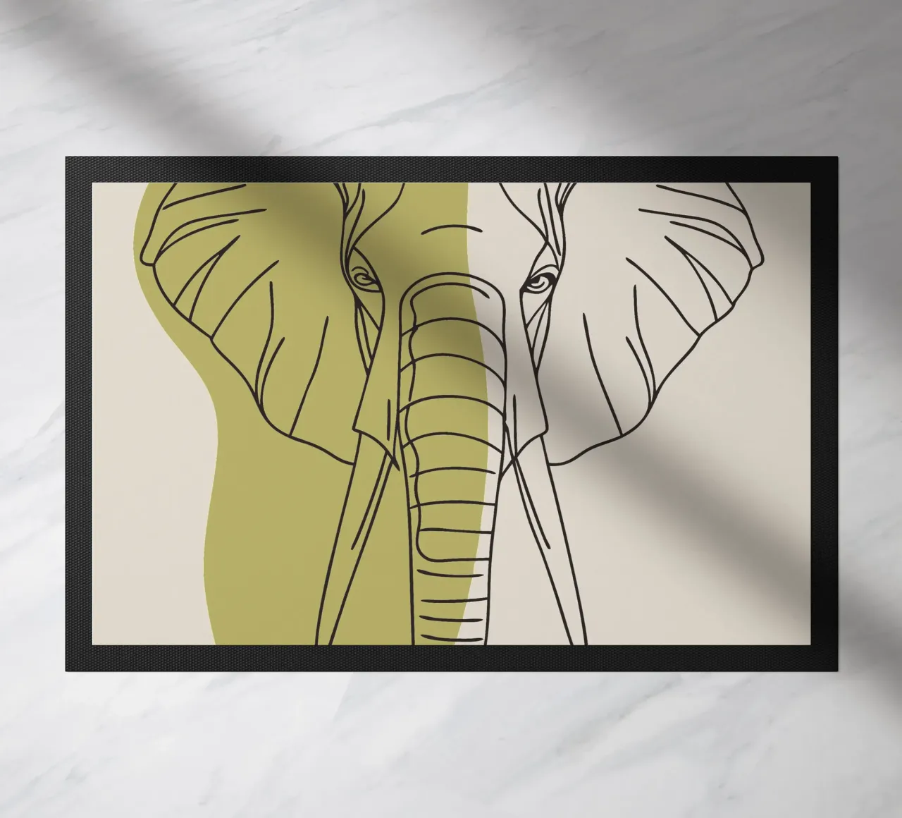 Elefante minimalista zerbino da RELAXING TOUCH