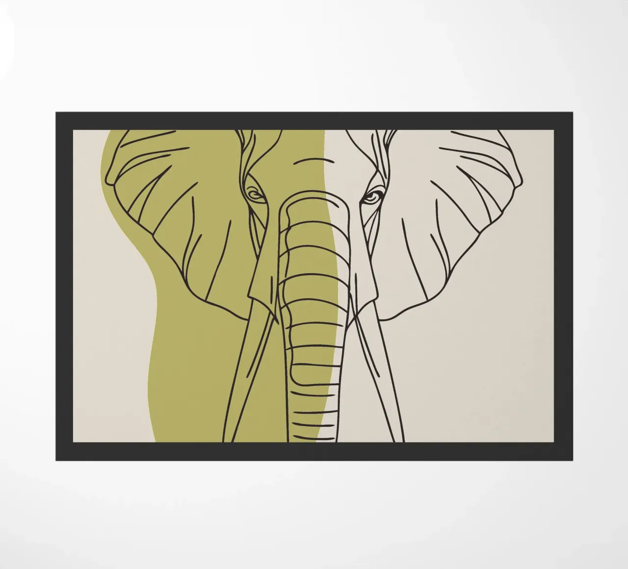Elefante minimalista zerbino da RELAXING TOUCH