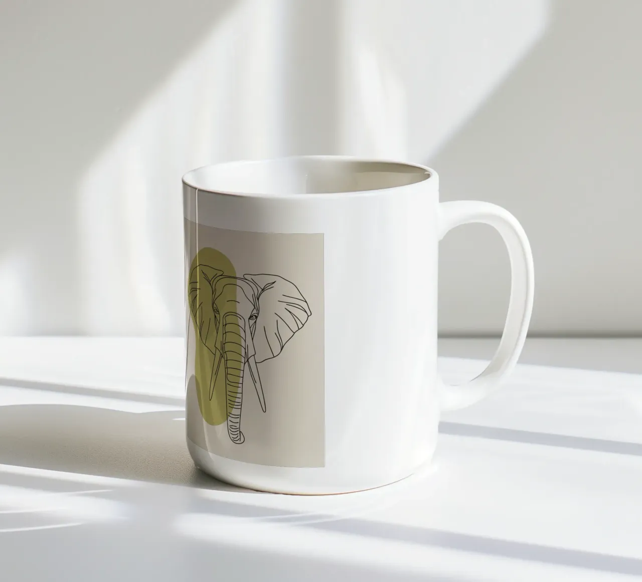 Elefante minimalista tazza in ceramica da RELAXING TOUCH