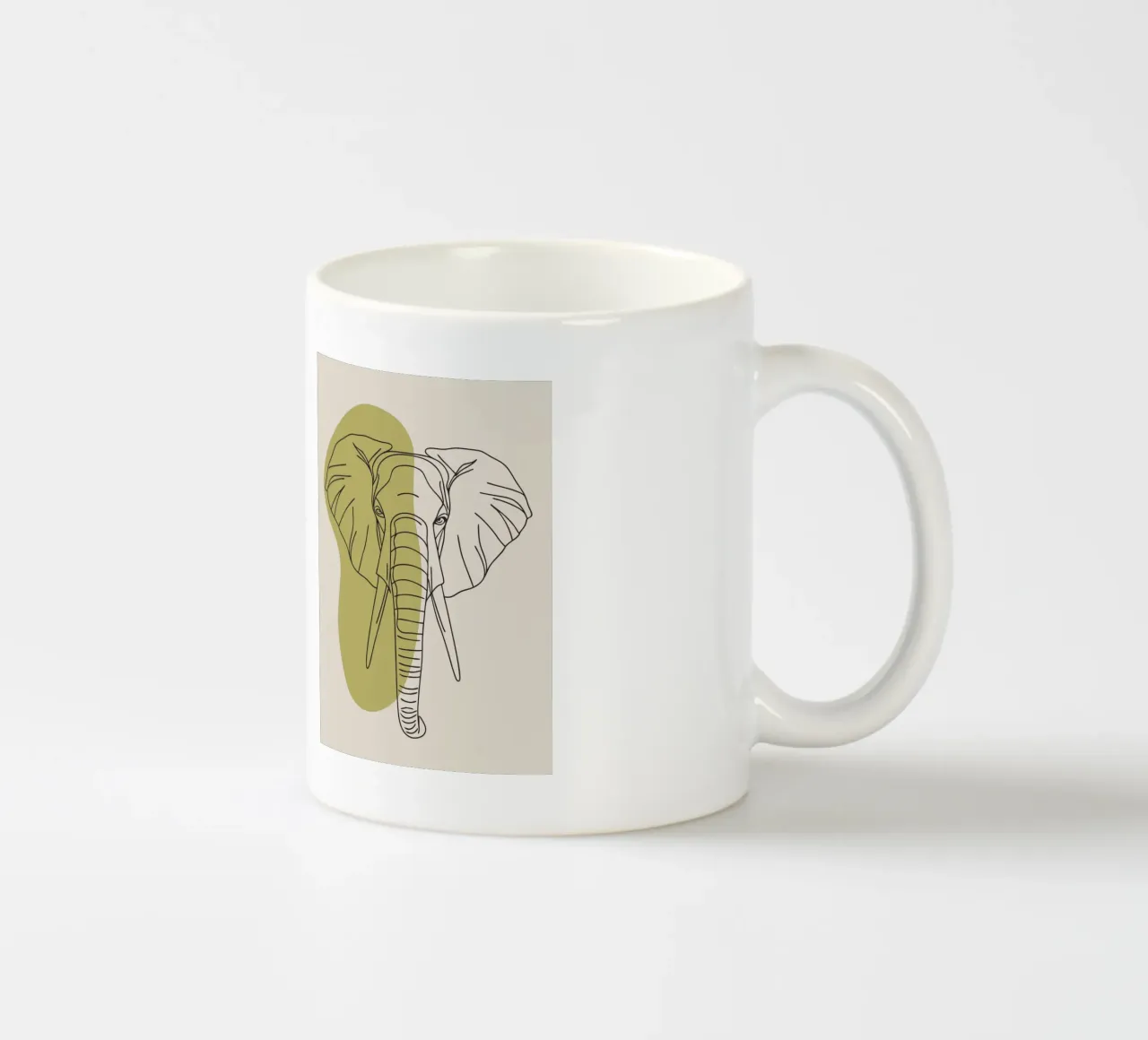 Elefante minimalista tazza in ceramica da RELAXING TOUCH