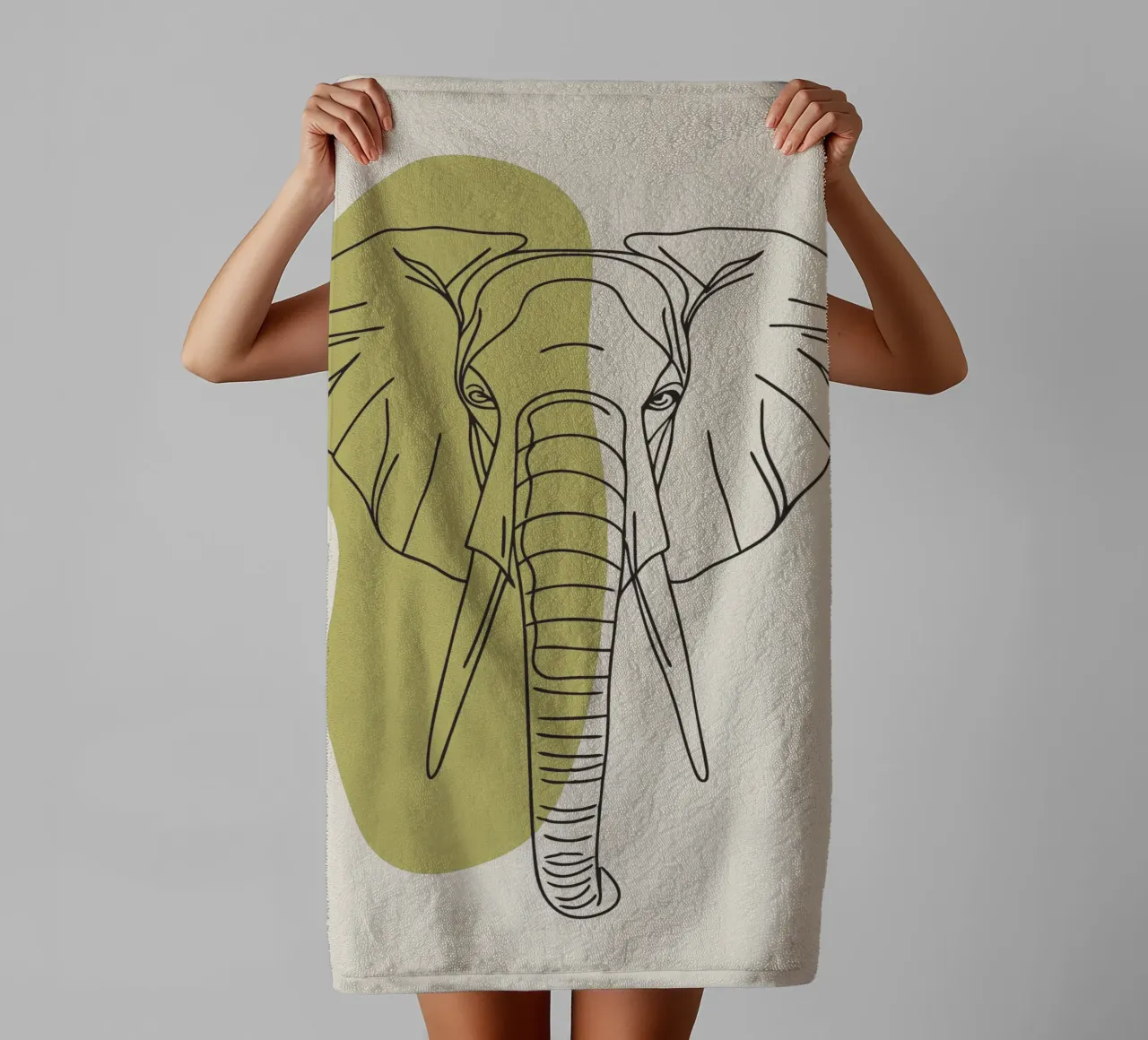 Elefante minimalista asciugamano da bagno da RELAXING TOUCH