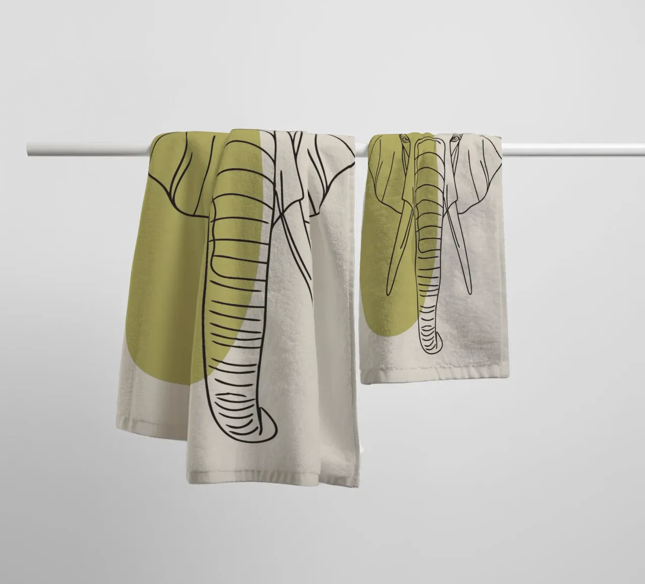 Elefante minimalista asciugamano da bagno da RELAXING TOUCH