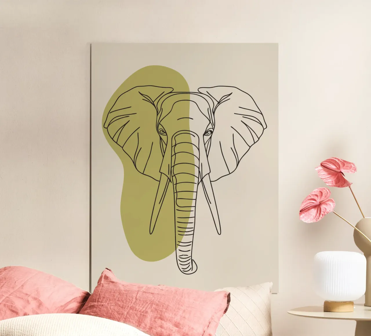 Minimalist Elephant poster by RELAXING TOUCH