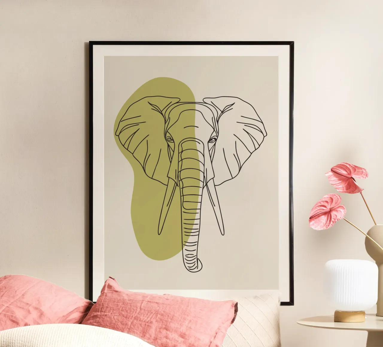 Minimalist Elephant poster by RELAXING TOUCH