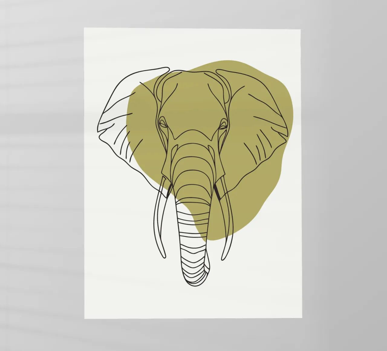 Elefante minimalista pellicola backlit da RELAXING TOUCH