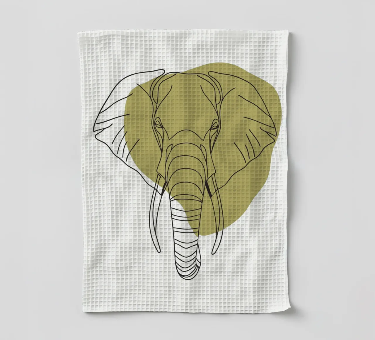 Éléphant minimaliste torchon de RELAXING TOUCH