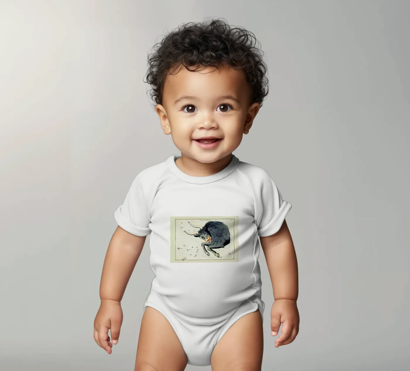 Taurus Kurzarm Babybody von Vintage by JUNIQE