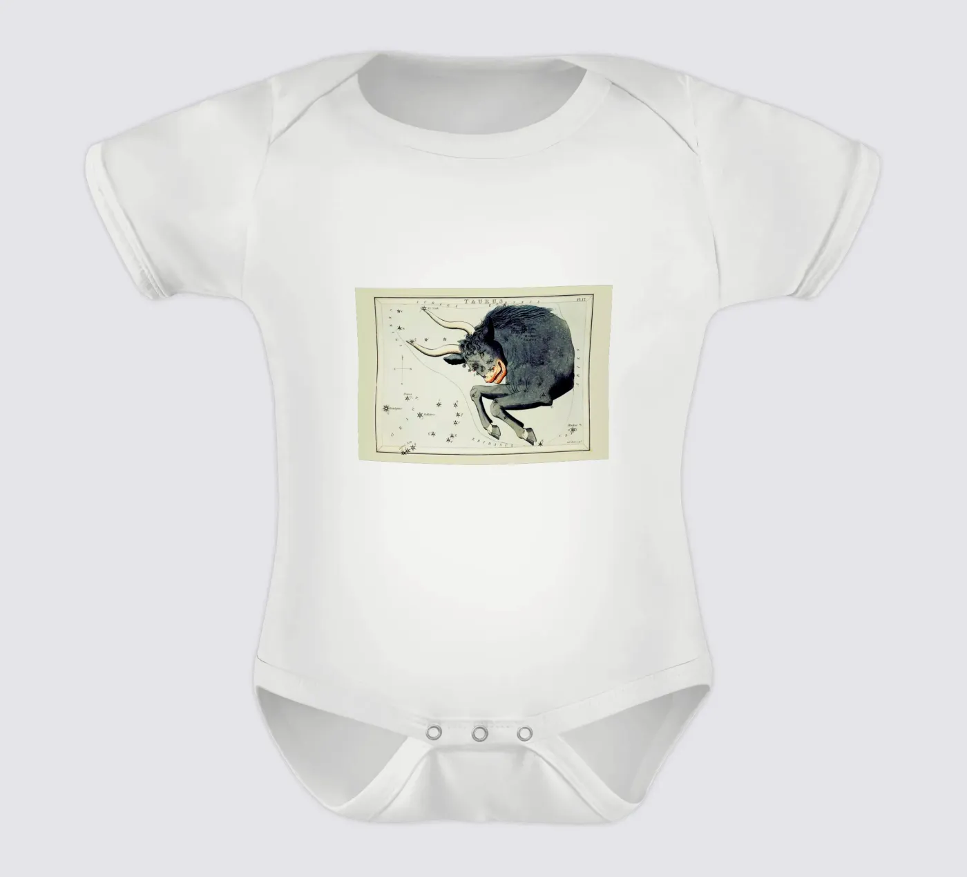 Taurus Kurzarm Babybody von Vintage by JUNIQE