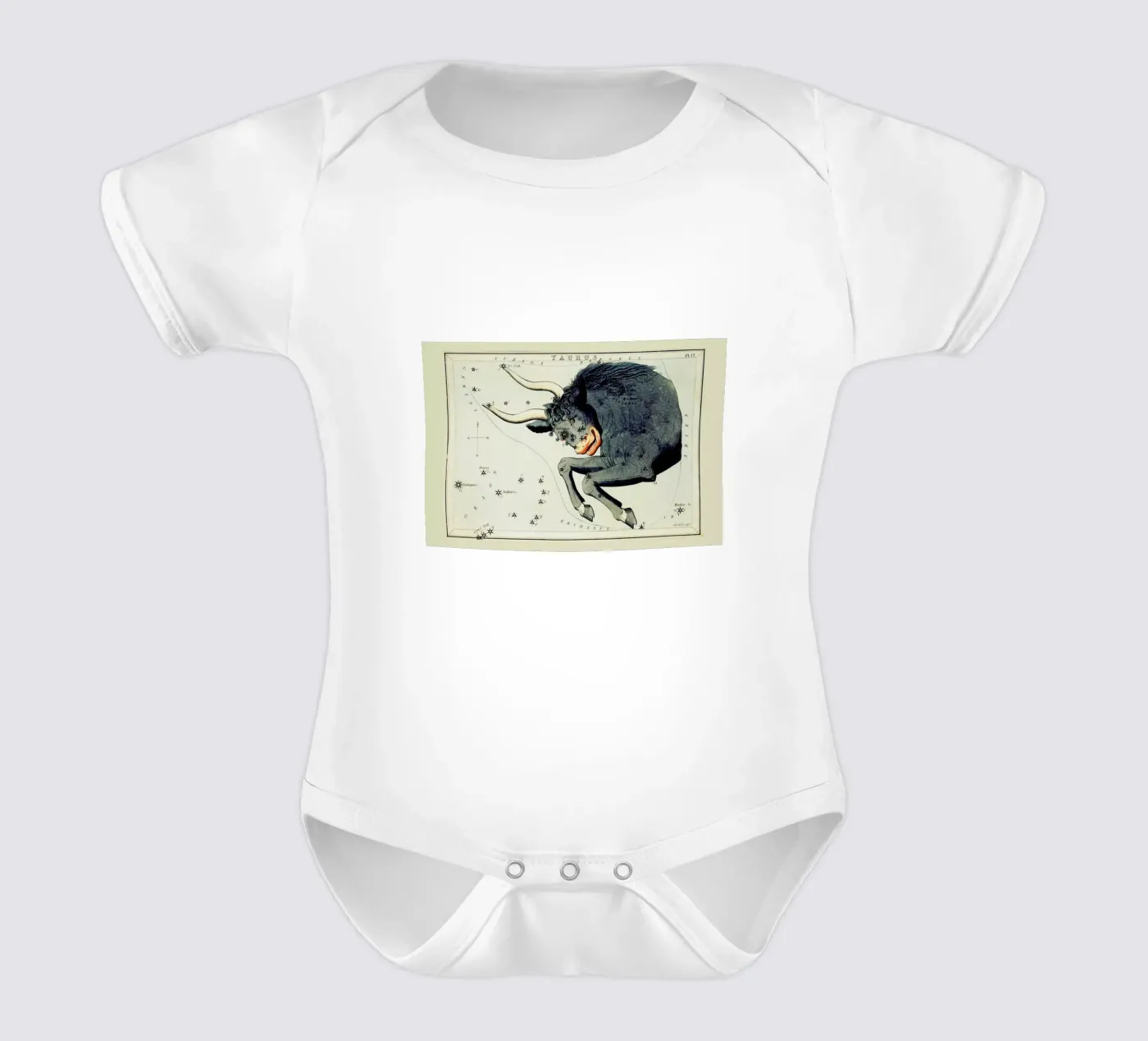 Taurus Kurzarm Babybody von Vintage by JUNIQE