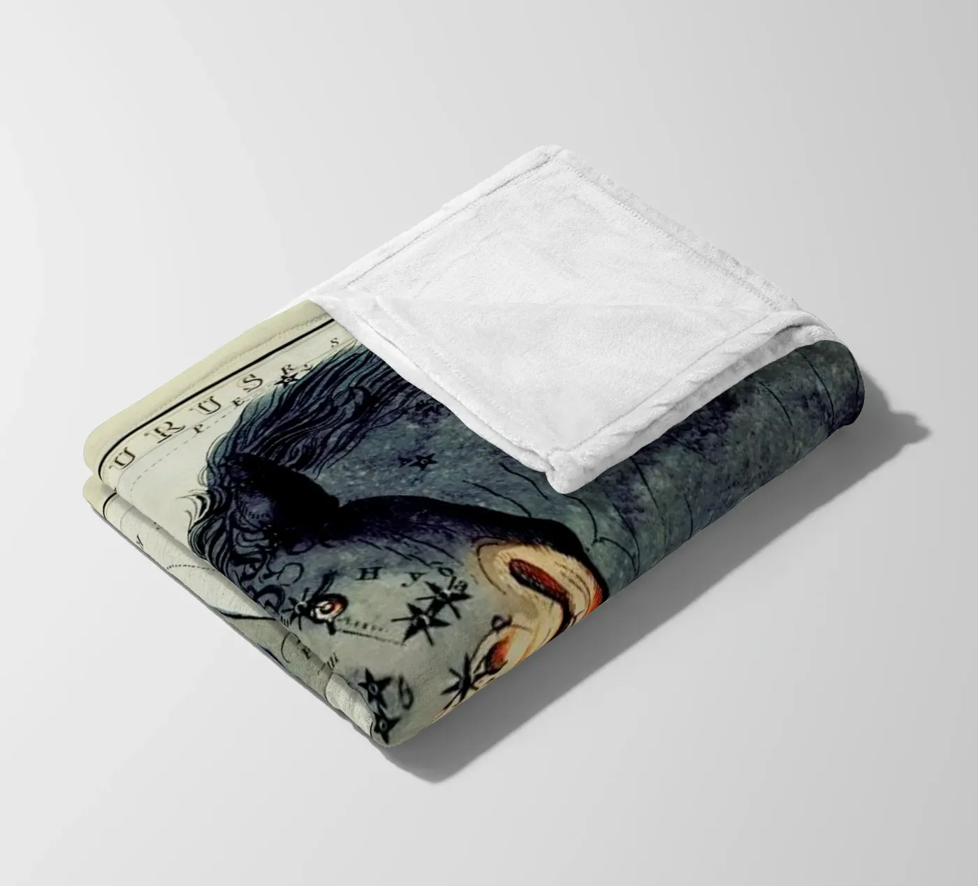 Taurus fleece blanket by Vintage by JUNIQE