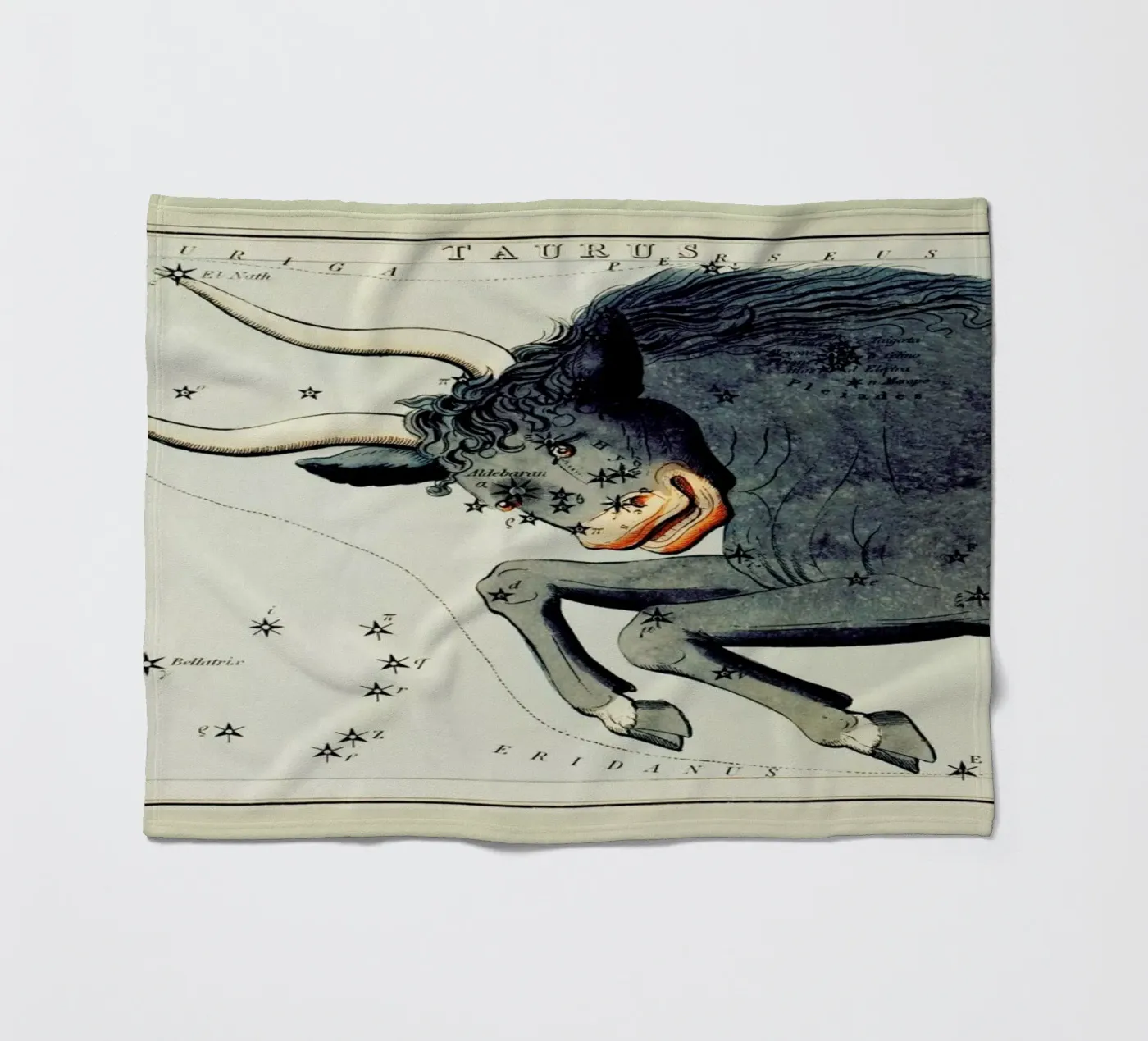 Taurus fleece blanket by Vintage by JUNIQE