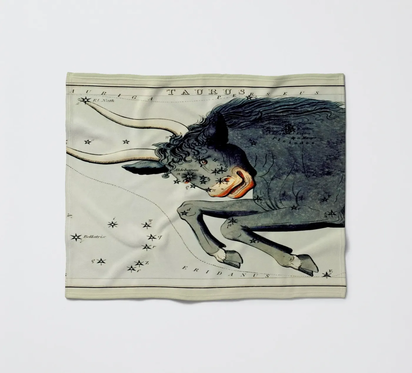 Taurus fleece blanket by Vintage by JUNIQE