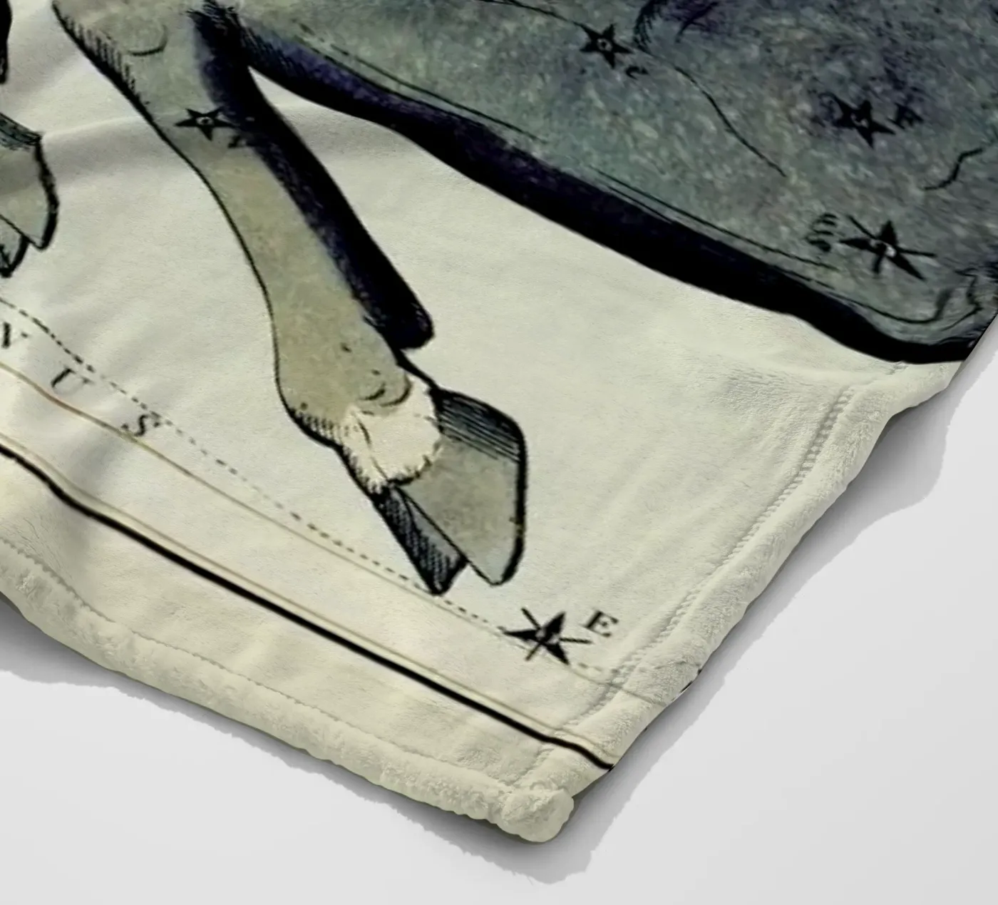 Taurus fleece blanket by Vintage by JUNIQE