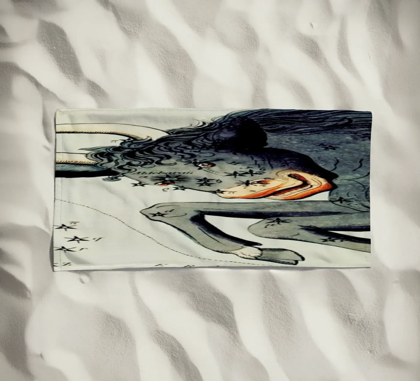 Taurus serviette de plage de Vintage by JUNIQE