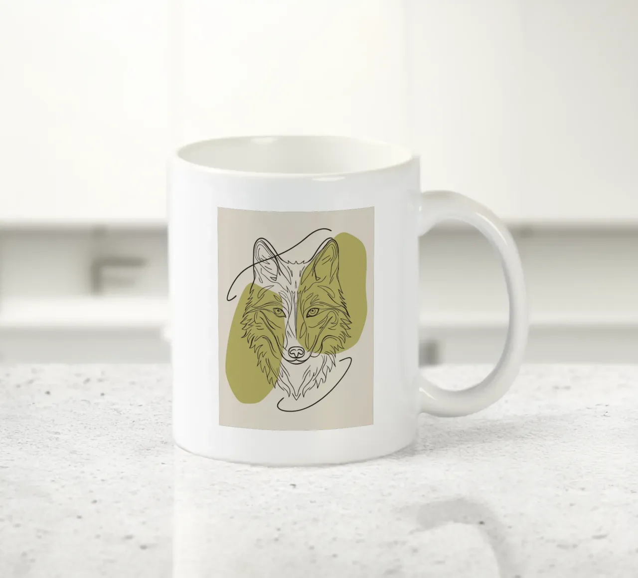 Lupo minimalista tazza in ceramica da RELAXING TOUCH