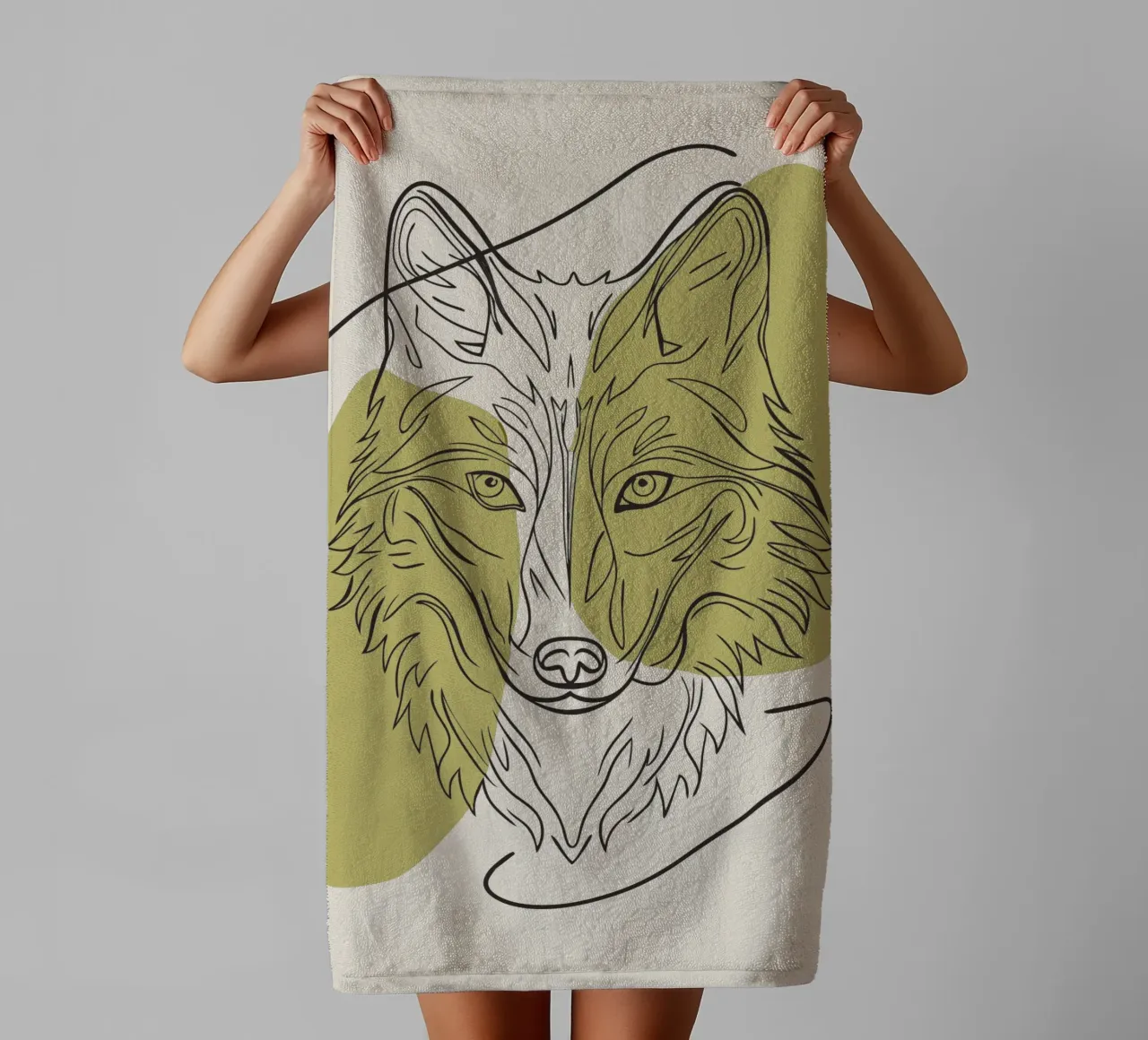 Loup minimaliste serviette de bain de RELAXING TOUCH