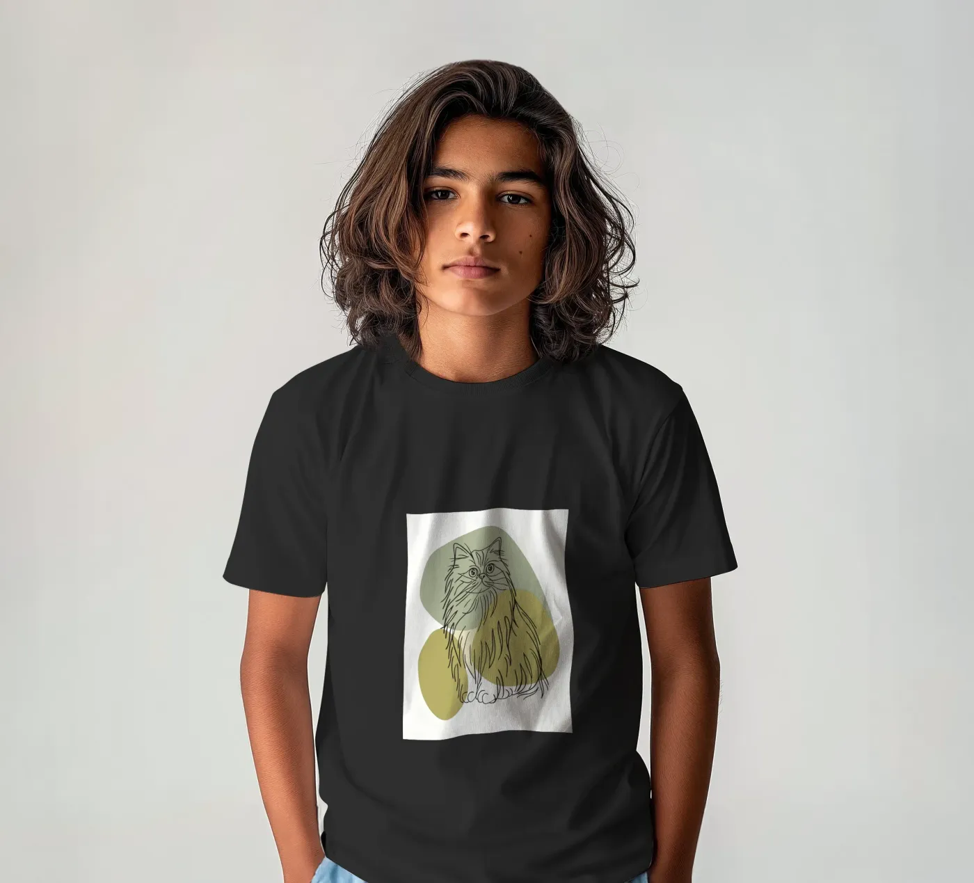 Gatto t-shirt bambini da RELAXING TOUCH