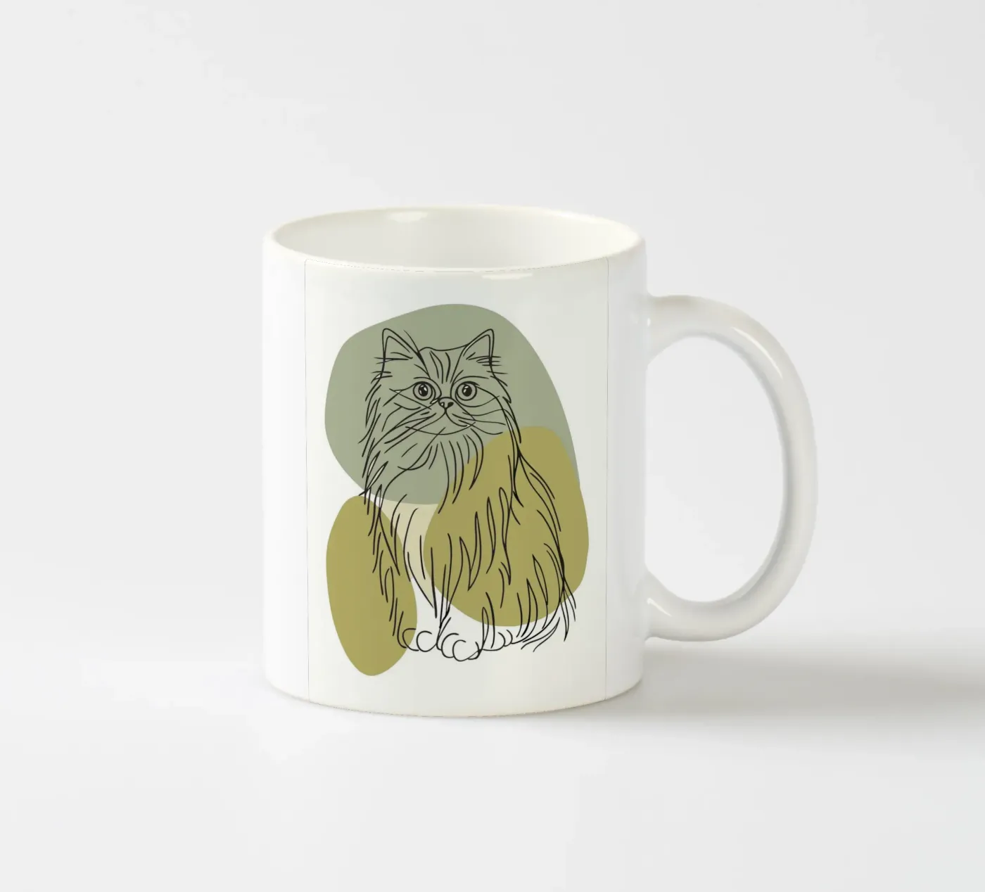 Cat ceramic mug by RELAXING TOUCH