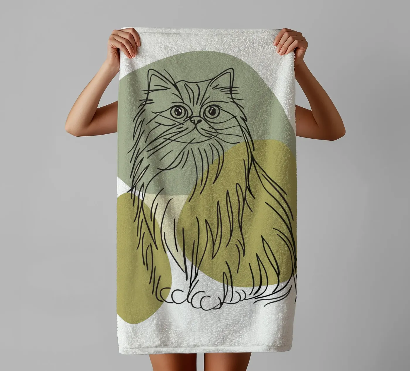 Cat towel by RELAXING TOUCH