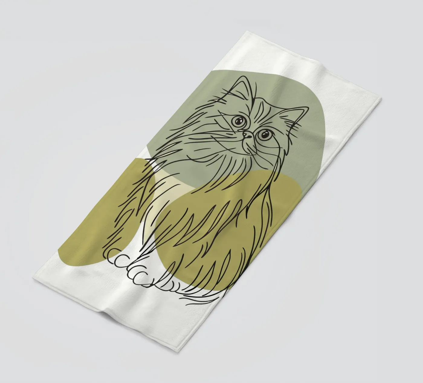Cat beach towel by RELAXING TOUCH