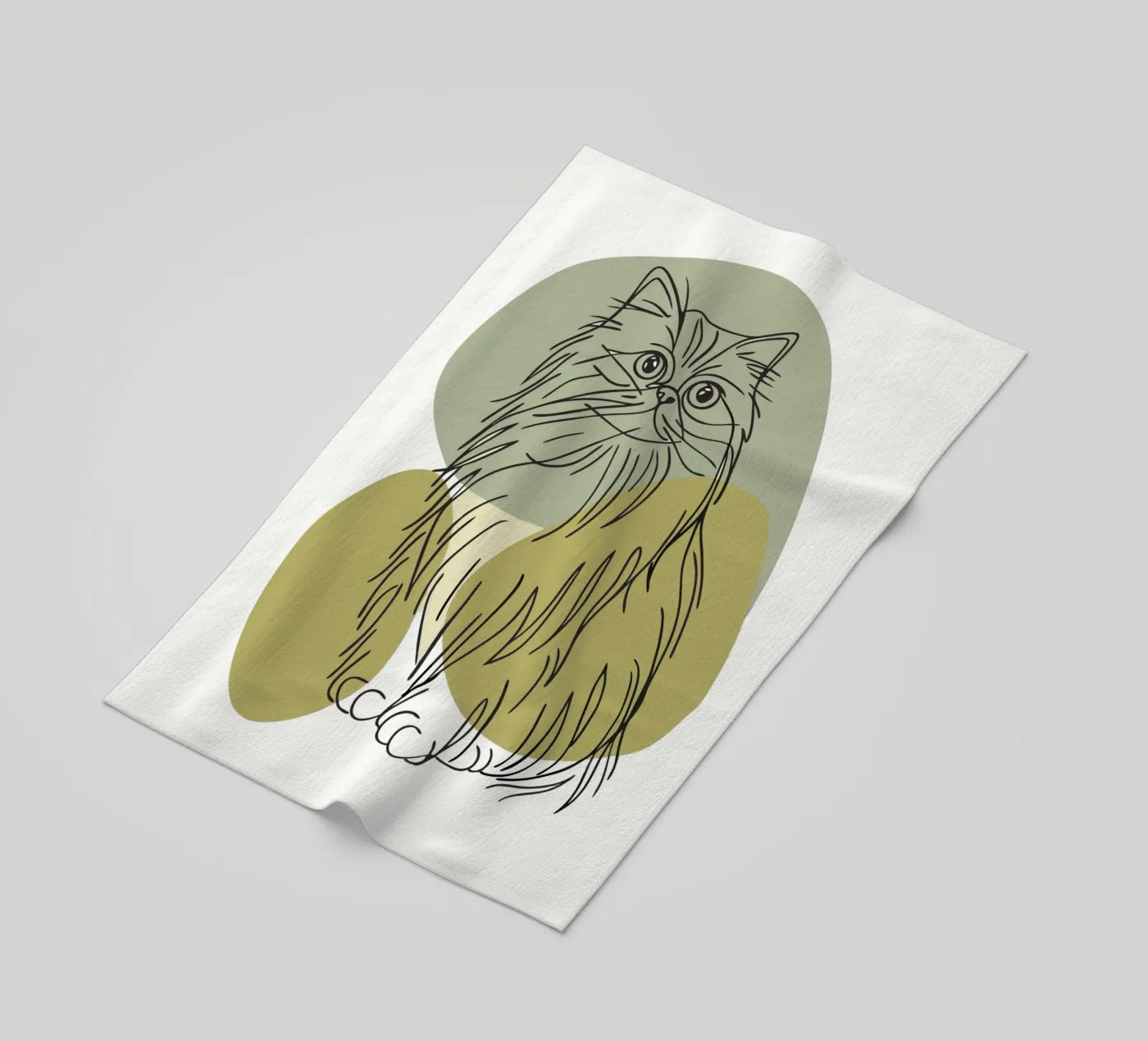 Cat beach towel by RELAXING TOUCH