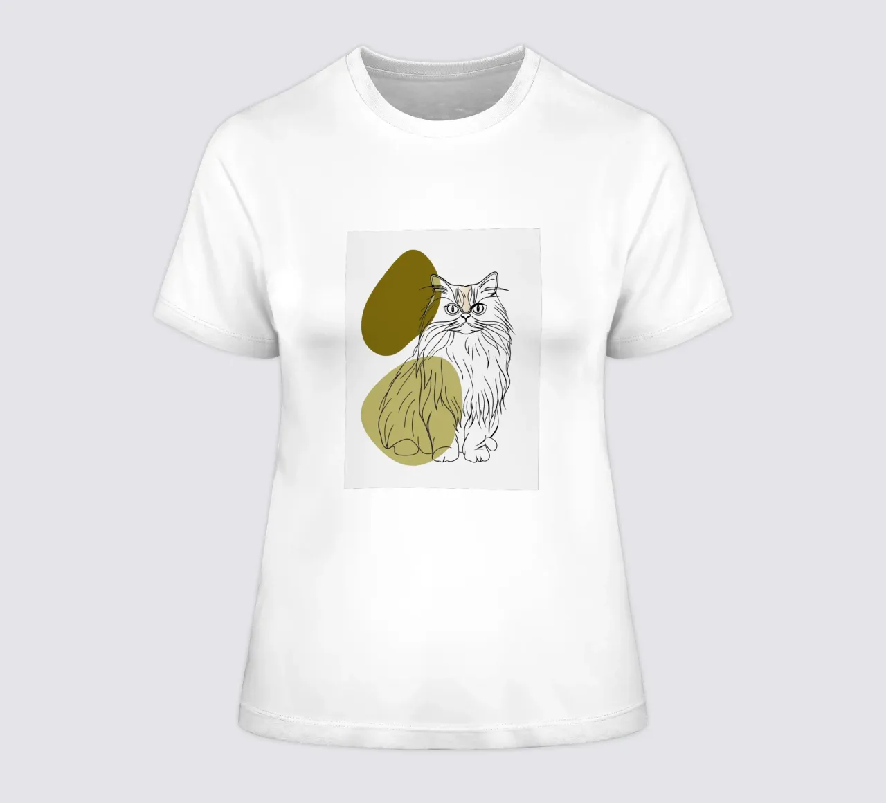 Cat women's fitted t-shirt by RELAXING TOUCH